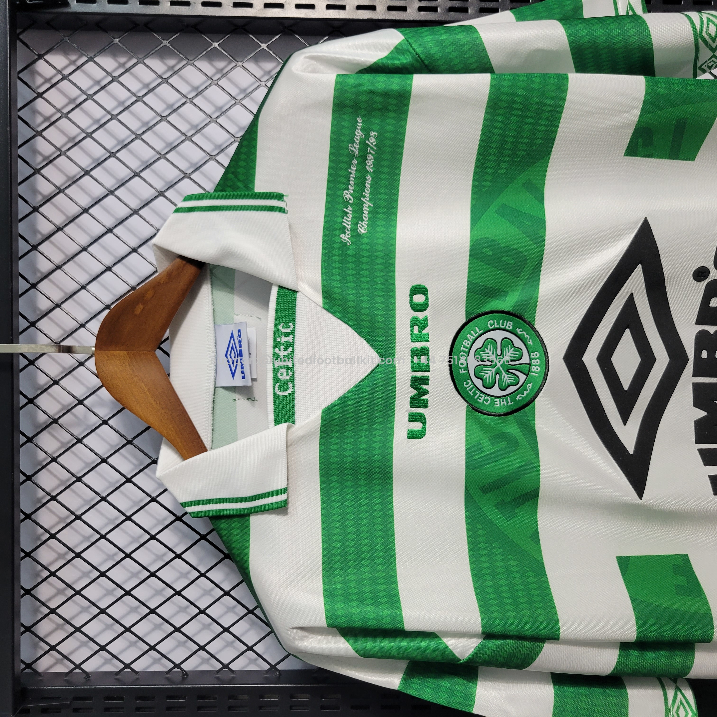 Unitedfootballkit.com | Retro Celtic 1998-99 Home Stadium Jersey -Customize Name, Number and Patch | Worldwide Shipping
