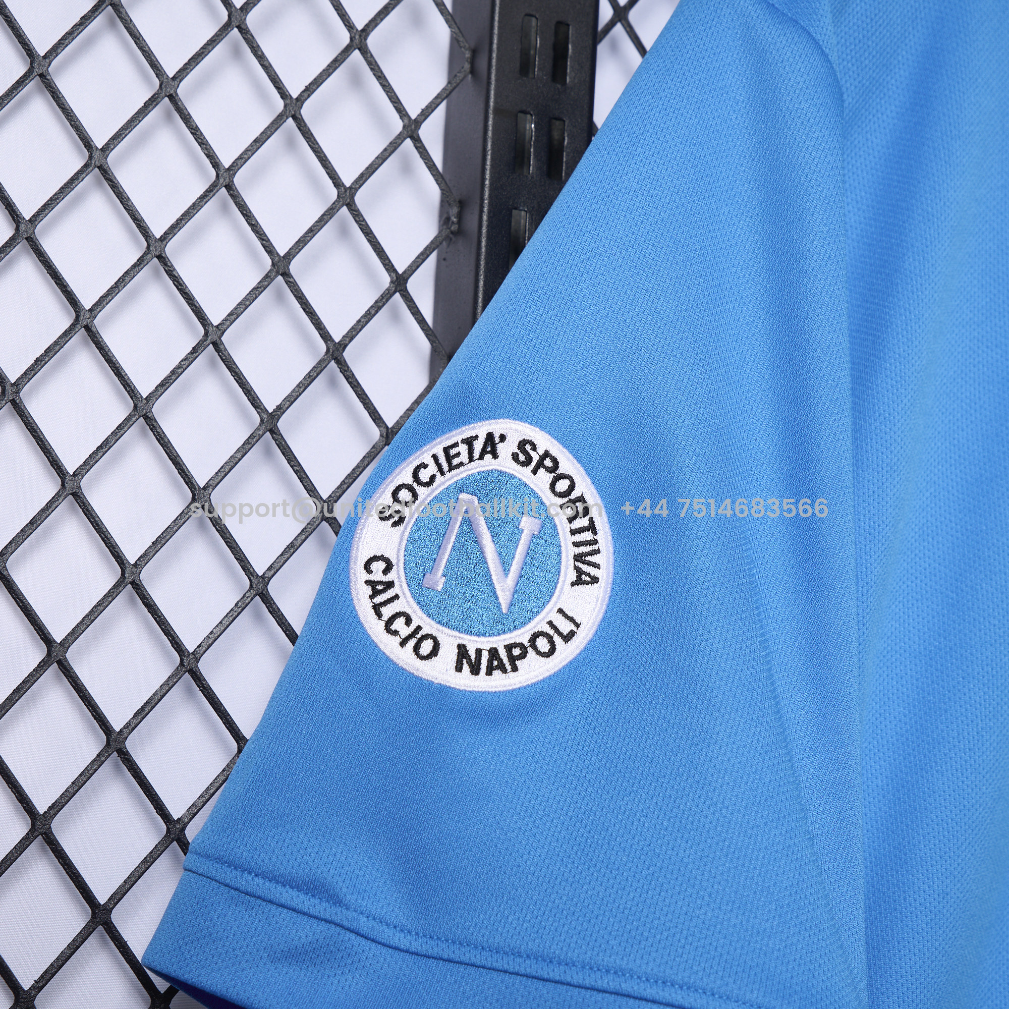 Unitedfootballkit.com | Retro Napoli 1987-88 Home Stadium Jersey -Customize Name, Number and Patch | Worldwide Shipping