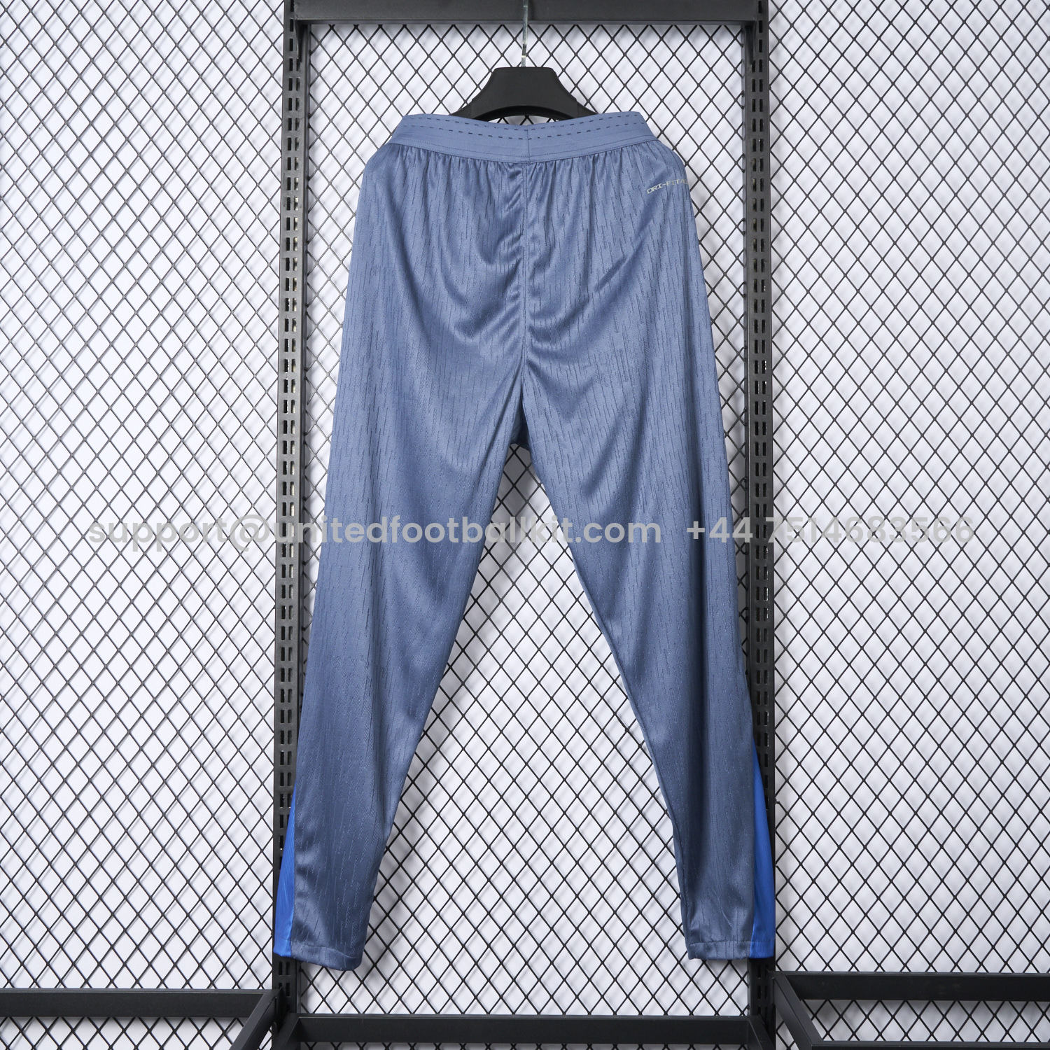 Unitedfootballkit.com | Barcelona 25-26 Blue-Grey Training Pants - Player Version -Customize Name, Number and Patch | Worldwide Shipping