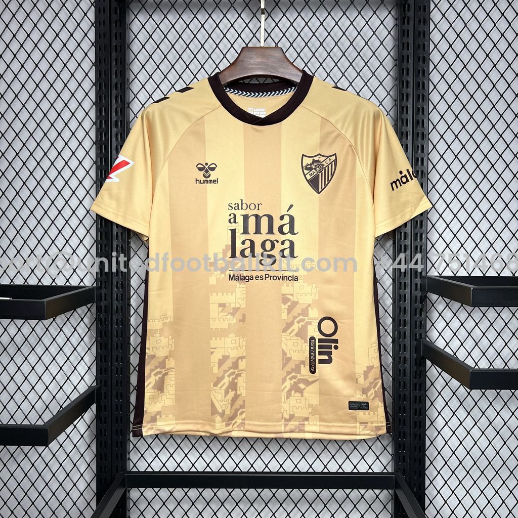 Unitedfootballkit.com | Malaga 24-25 Third Jersey - Fans Version -Customize Name, Number and Patch | Worldwide Shipping