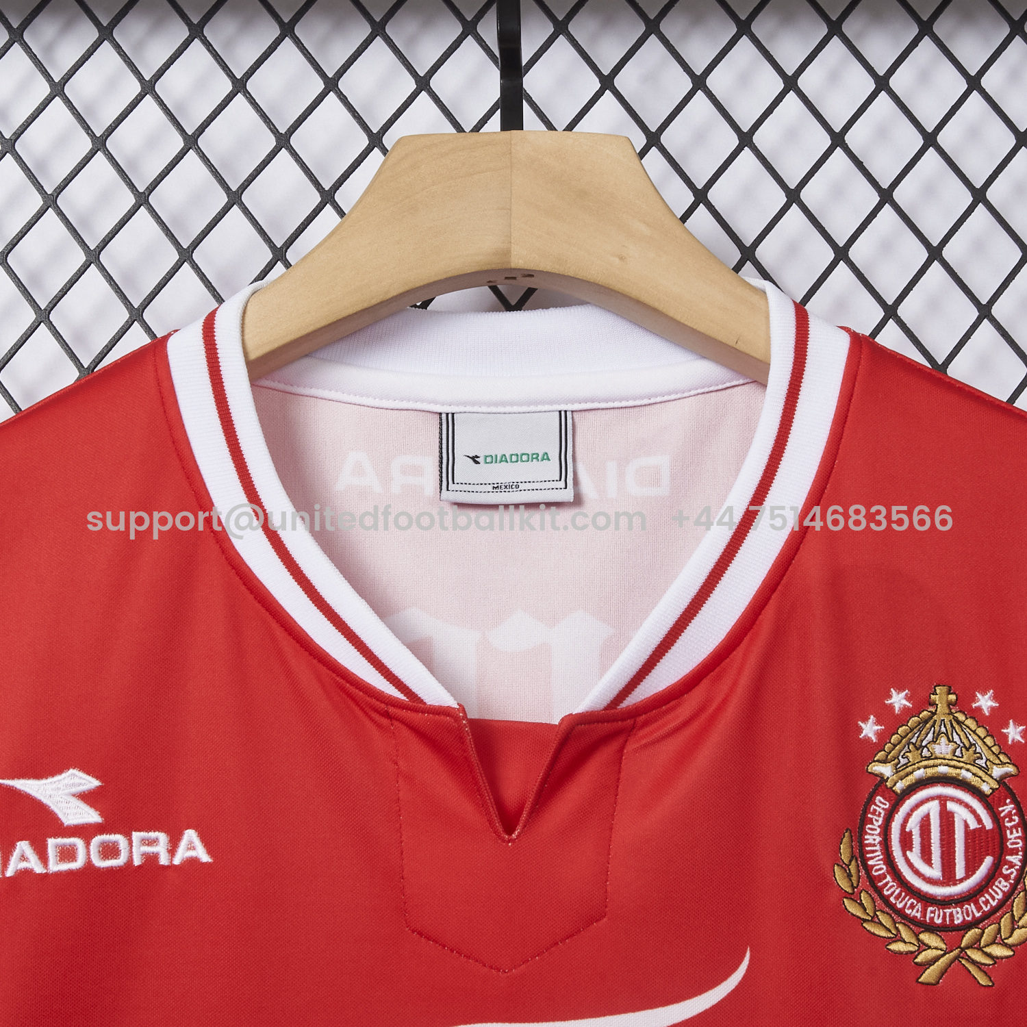Unitedfootballkit.com | Retro Toluca 1998-99 Home Red Jersey -Customize Name, Number and Patch | Worldwide Shipping