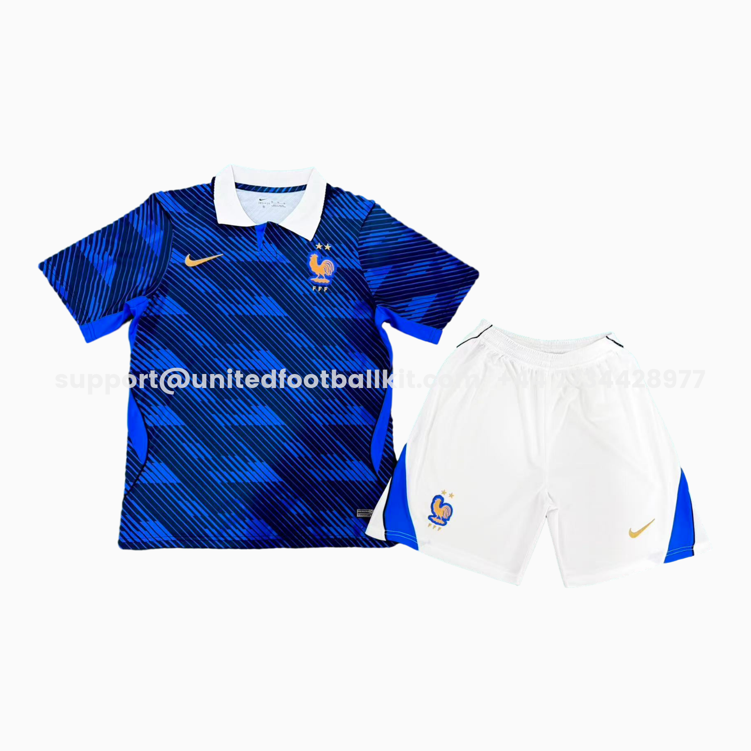 Unitedfootballkit.com | France 2026 Home Men's Adult Jersey Set - Fans Version -Customize Name, Number and Patch | Worldwide Shipping
