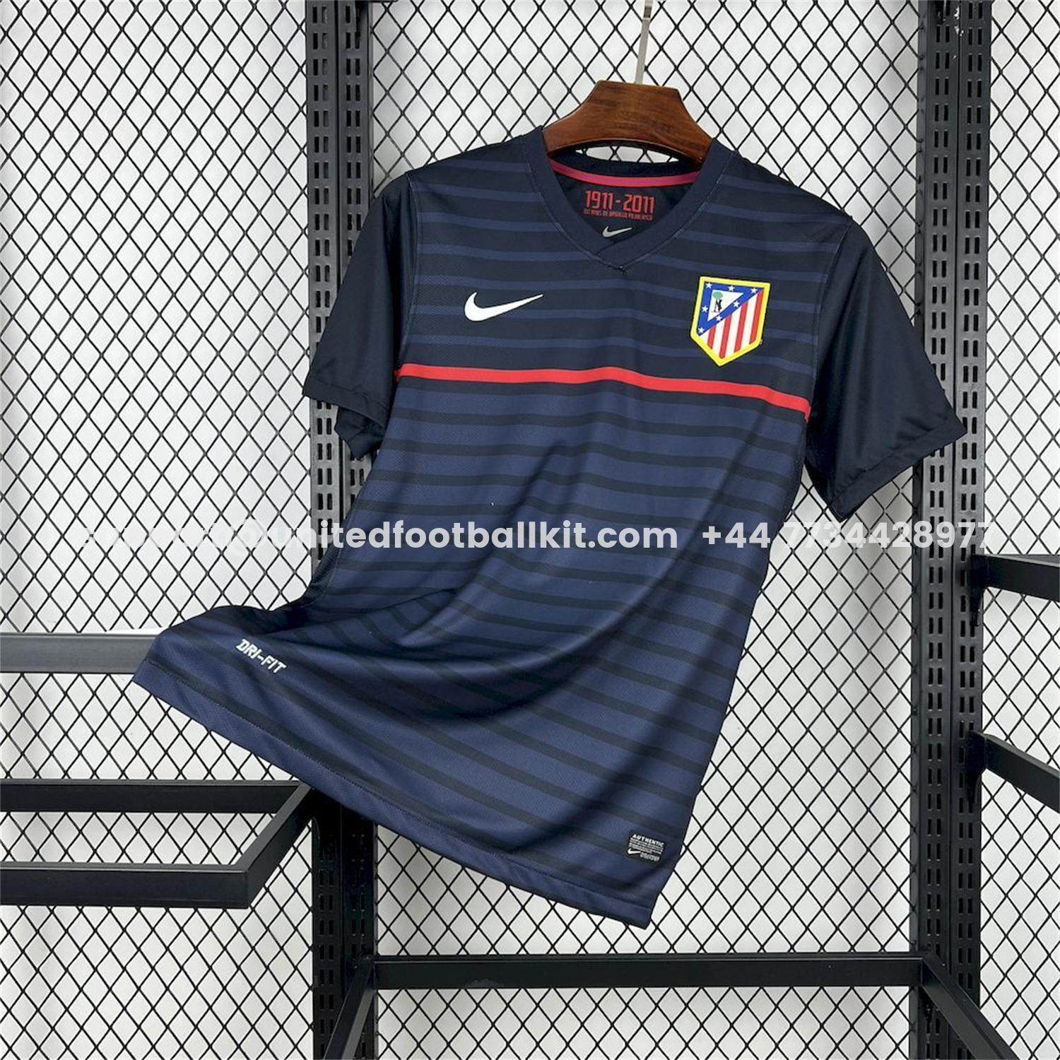 Unitedfootballkit.com | Retro Atletico Madrid 2011-12 Away Jersey -Customize Name, Number and Patch | Worldwide Shipping