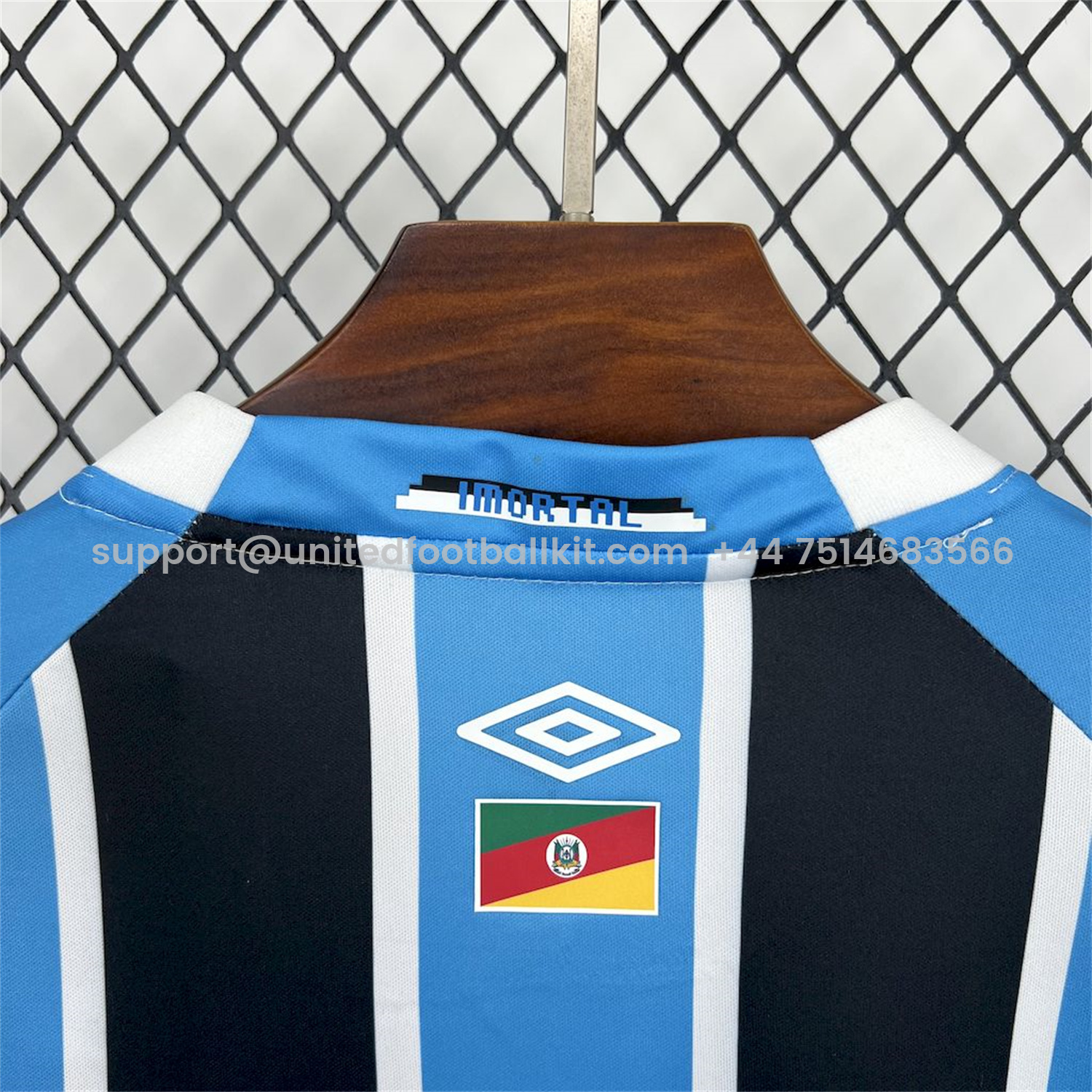Unitedfootballkit.com | Gremio 25-26 Home Long Sleeves Jersey with Sponsor - Fans Version -Customize Name, Number and Patch | Worldwide Shipping