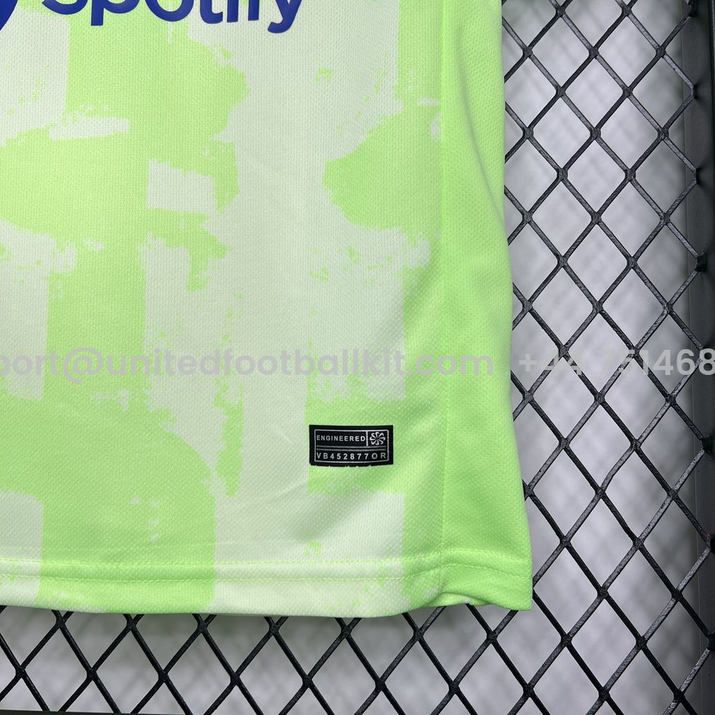 Unitedfootballkit.com | Barcelona 24-25 Third Kids Kit -Customize Name, Number and Patch | Worldwide Shipping