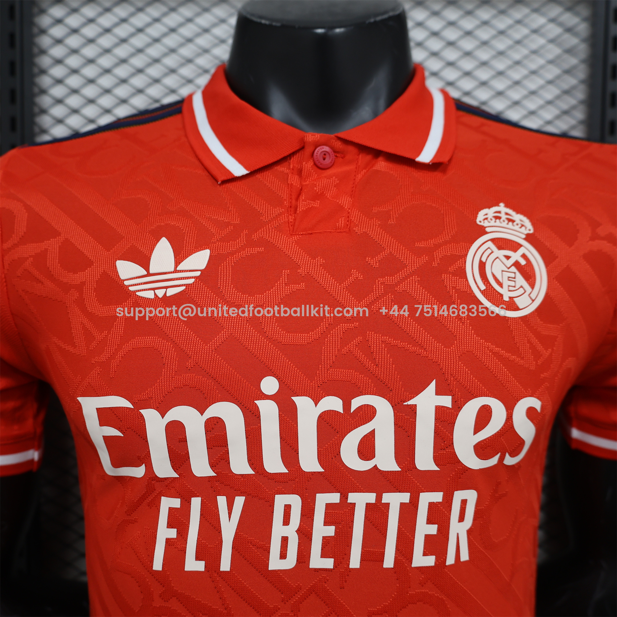 Unitedfootballkit.com | Real Madrid 24-25 Trefoil Orange Jersey - Player Version -Customize Name, Number and Patch | Worldwide Shipping