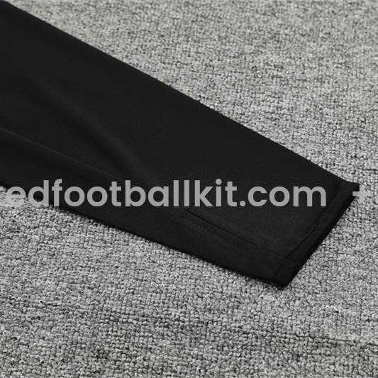 Unitedfootballkit.com | Arsenal 24-25 Long Sleeve Training Set - Player Version - Black -Customize Name, Number and Patch | Worldwide Shipping