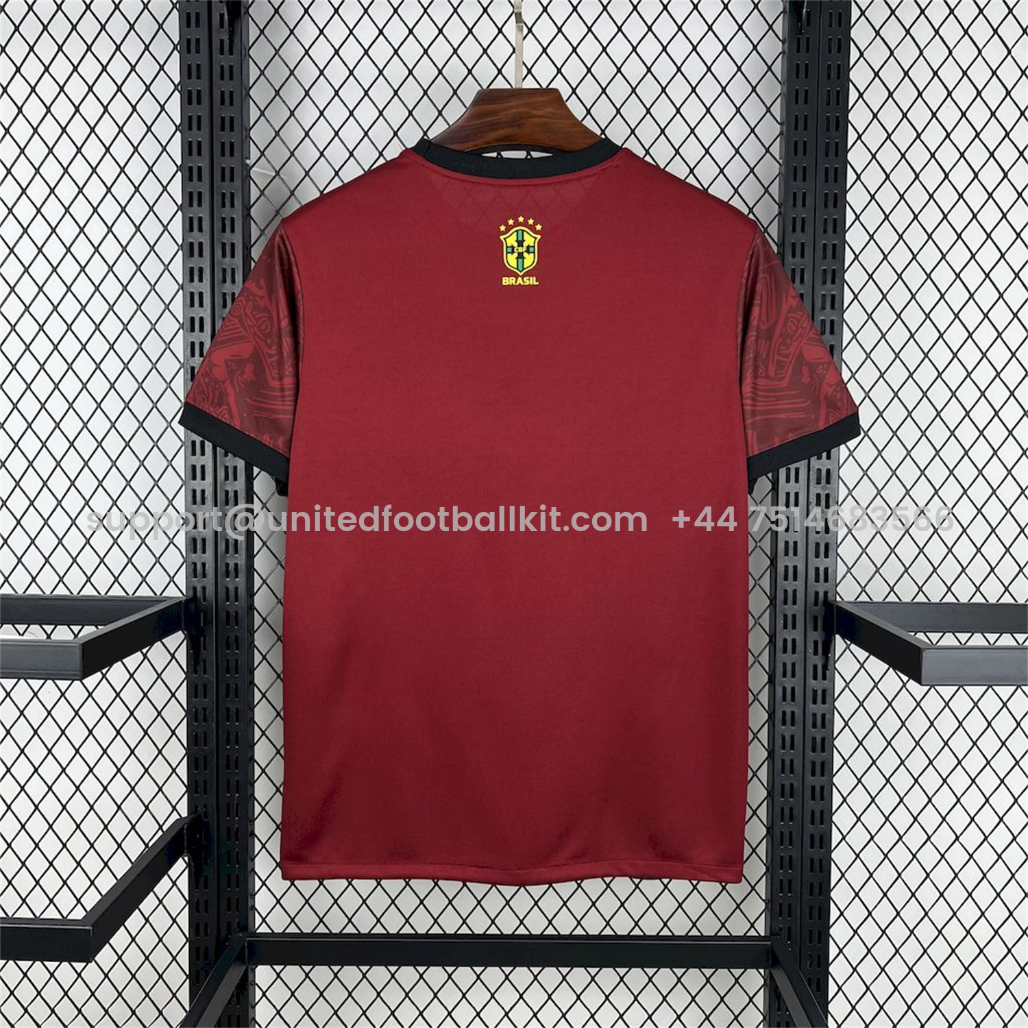 Unitedfootballkit.com | Brazil 25-26 Jordan Maroon Deep Red Special Edition Jersey - Fans Version -Customize Name, Number and Patch | Worldwide Shipping