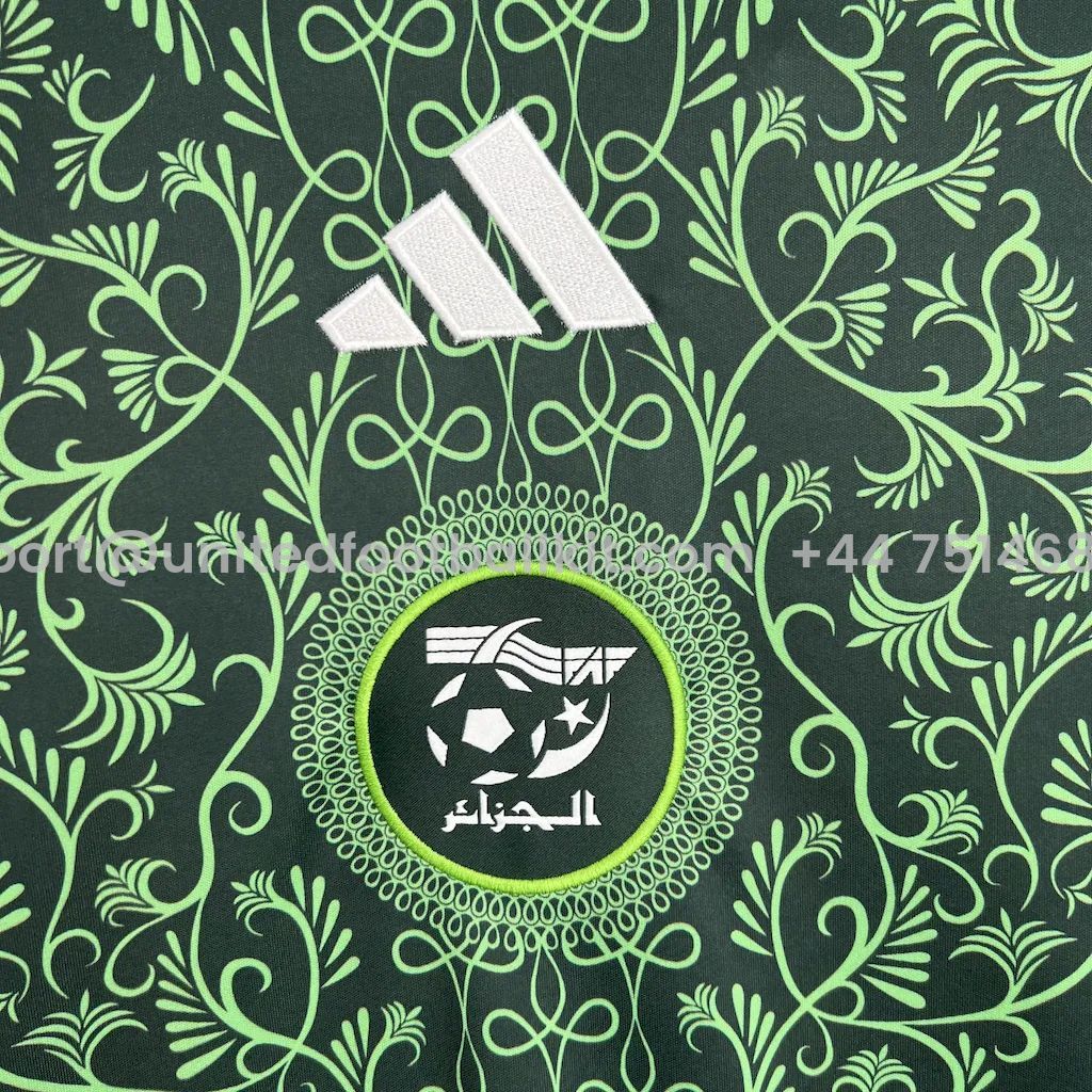 Unitedfootballkit.com | Algeria 2024-25 Away Jersey - Fans Version -Customize Name, Number and Patch | Worldwide Shipping