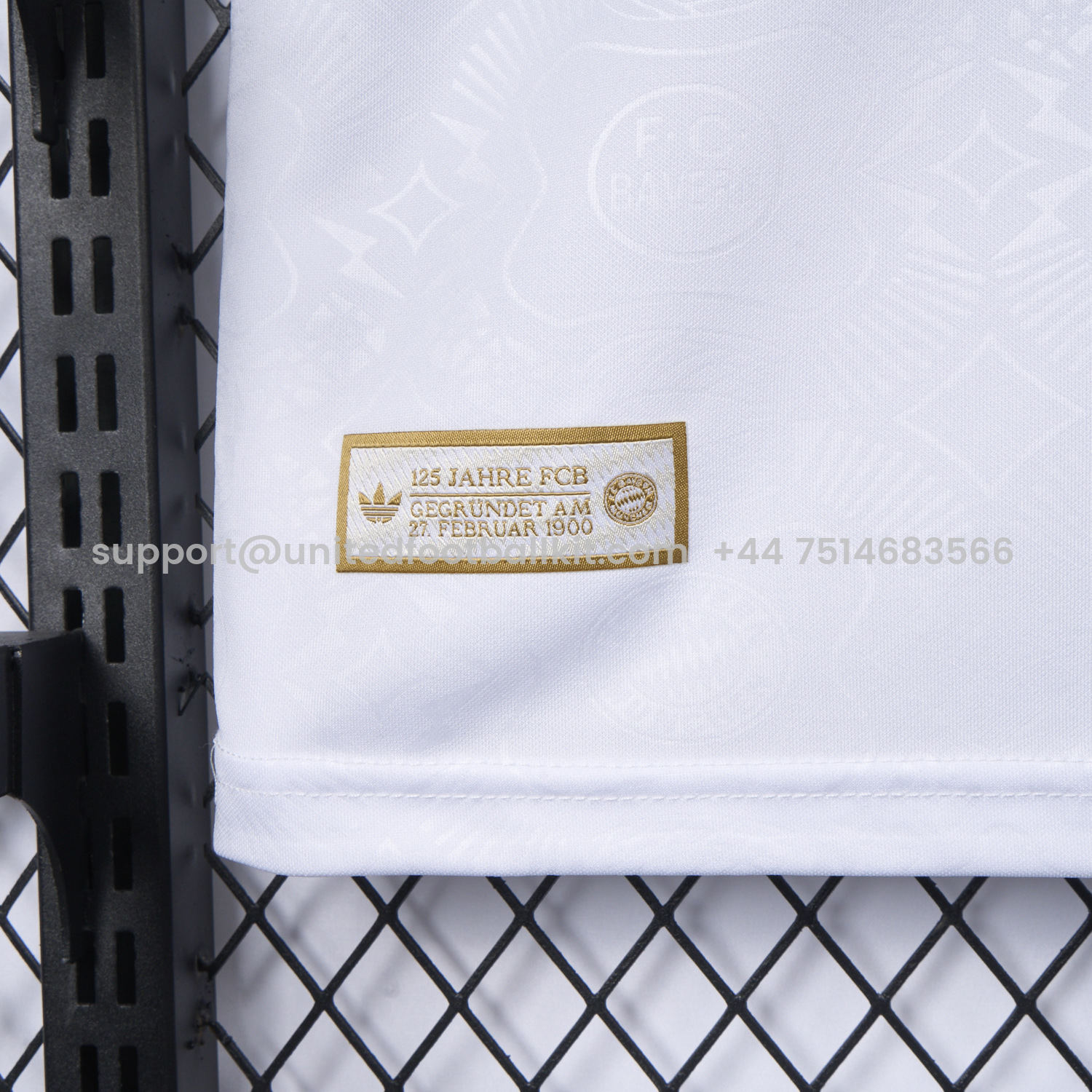 Unitedfootballkit.com | Bayern Munich 2025 White 125th Anniversary Jersey - Fans Version -Customize Name, Number and Patch | Worldwide Shipping