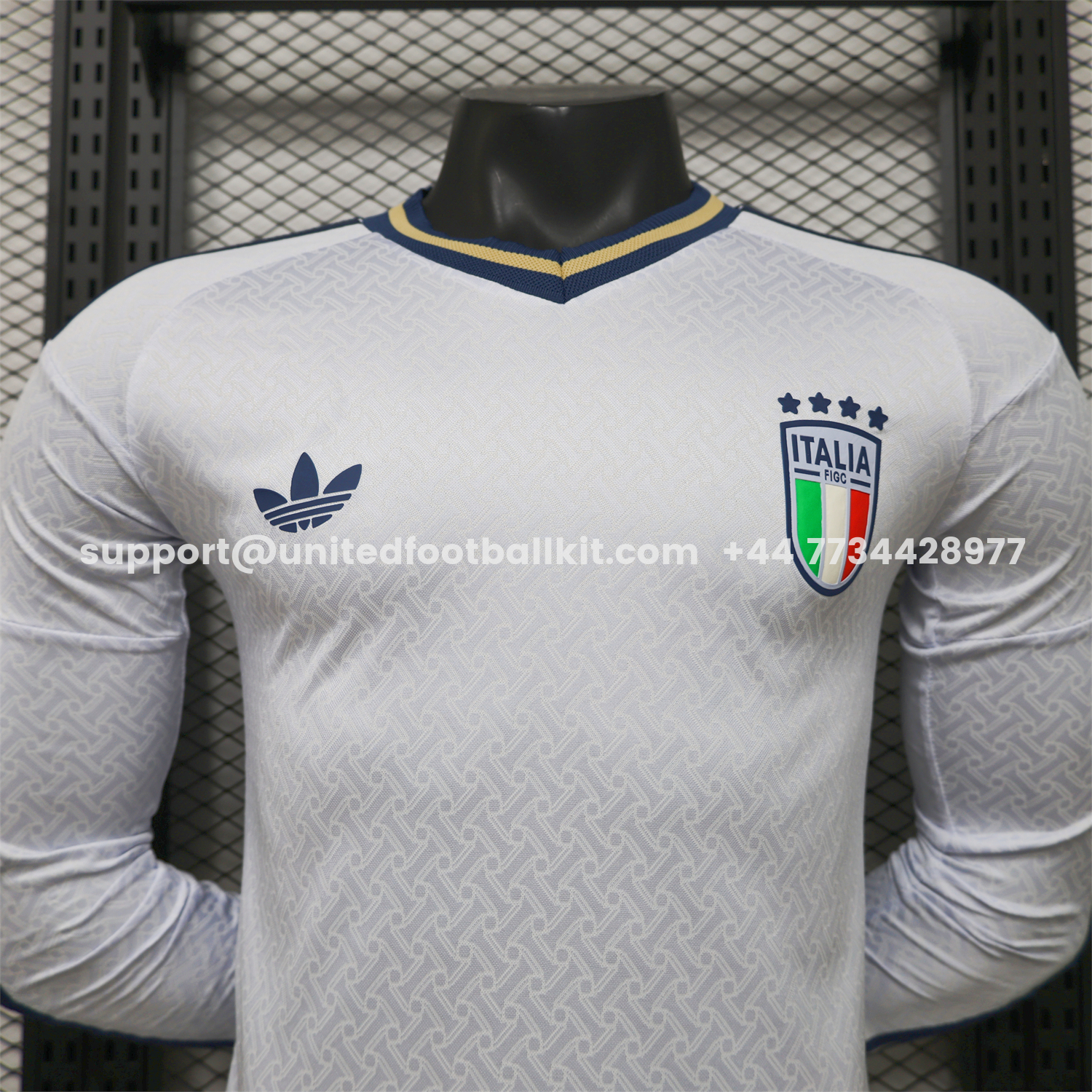 Unitedfootballkit.com | Italy 2026 Away Long Sleeves Jersey - Player Version -Customize Name, Number and Patch | Worldwide Shipping