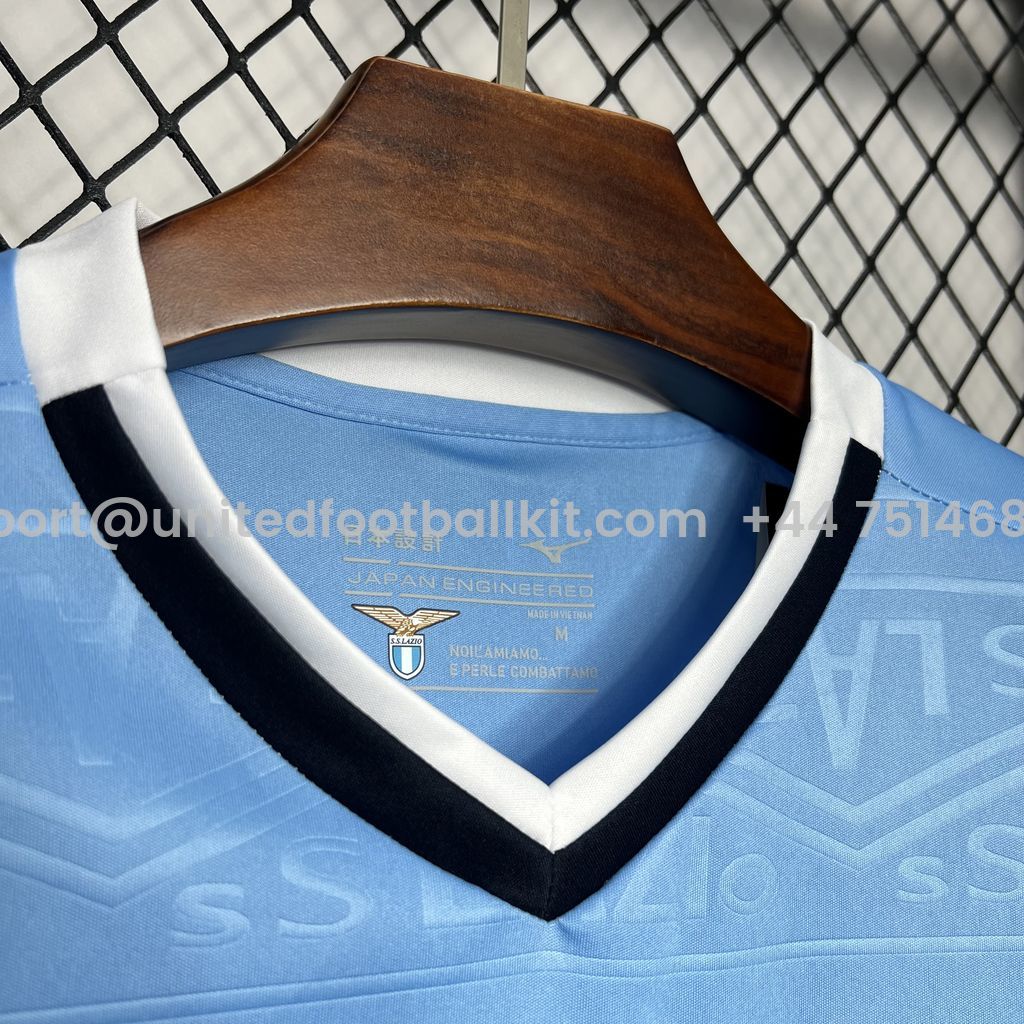 Unitedfootballkit.com | Lazio 24-25 Home Stadium Jersey - Fans Version -Customize Name, Number and Patch | Worldwide Shipping