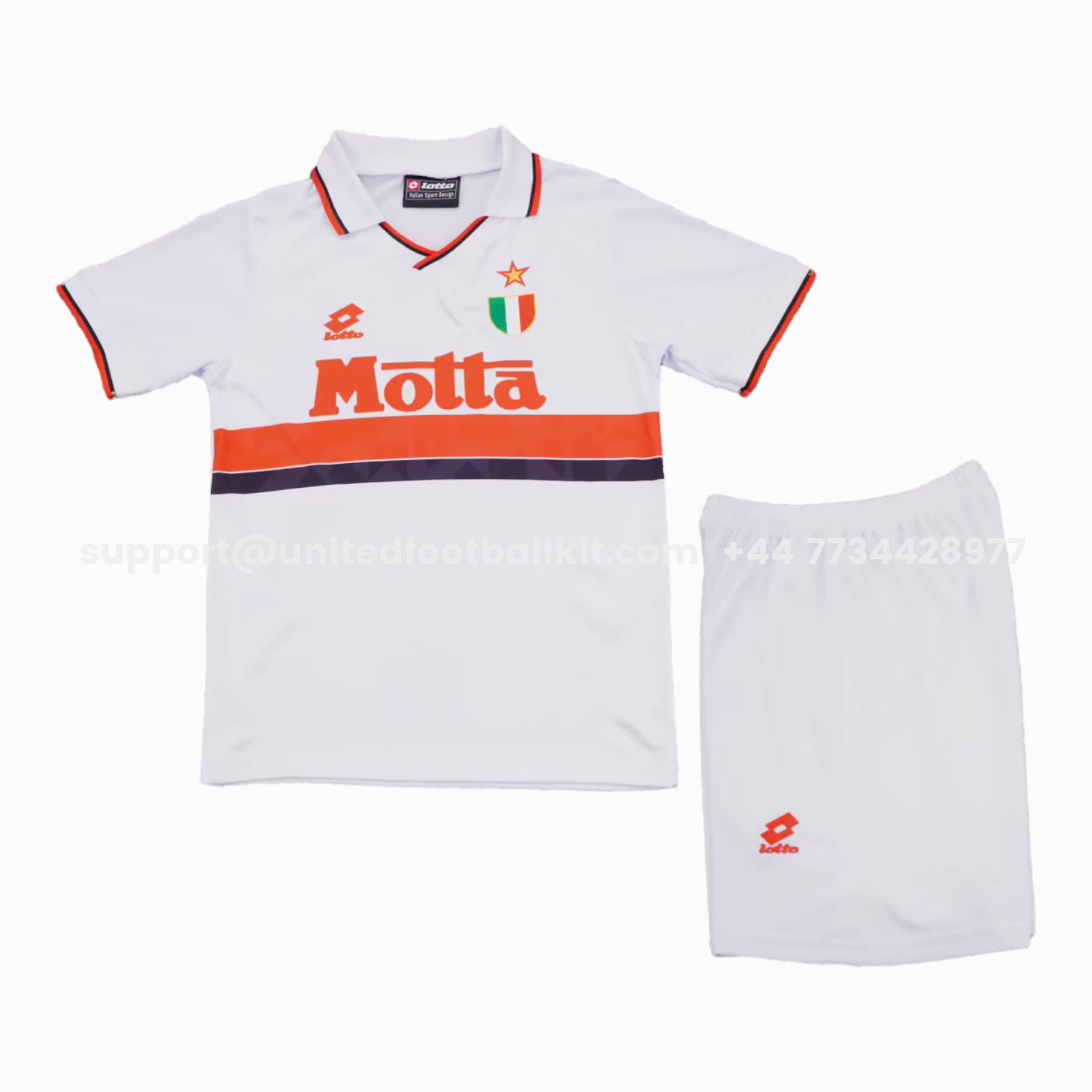 Unitedfootballkit.com | Retro AC Milan 1993-94 Away Kids Kit -Customize Name, Number and Patch | Worldwide Shipping