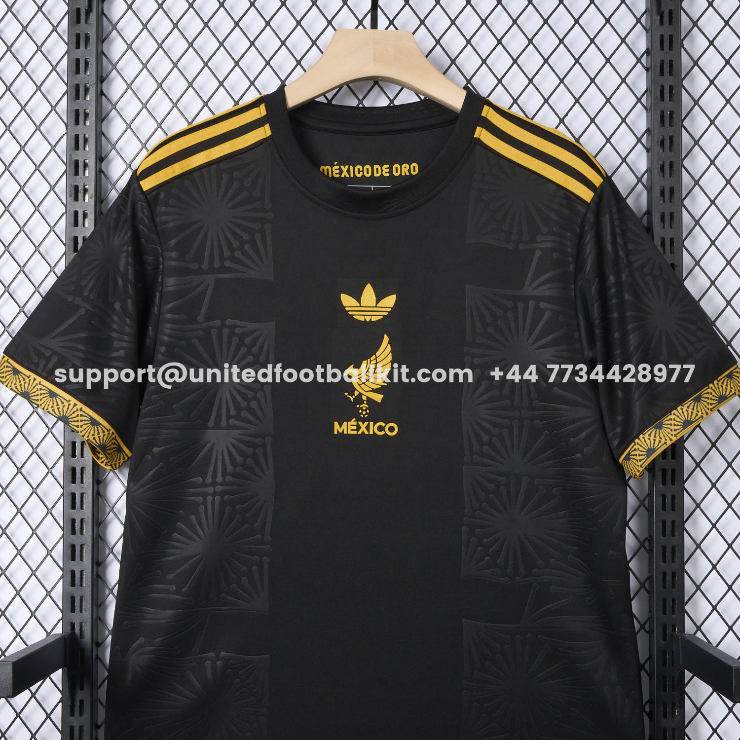 Unitedfootballkit.com | Mexico 2025 Gold Cup Home Black Jersey - Fans Version -Customize Name, Number and Patch | Worldwide Shipping