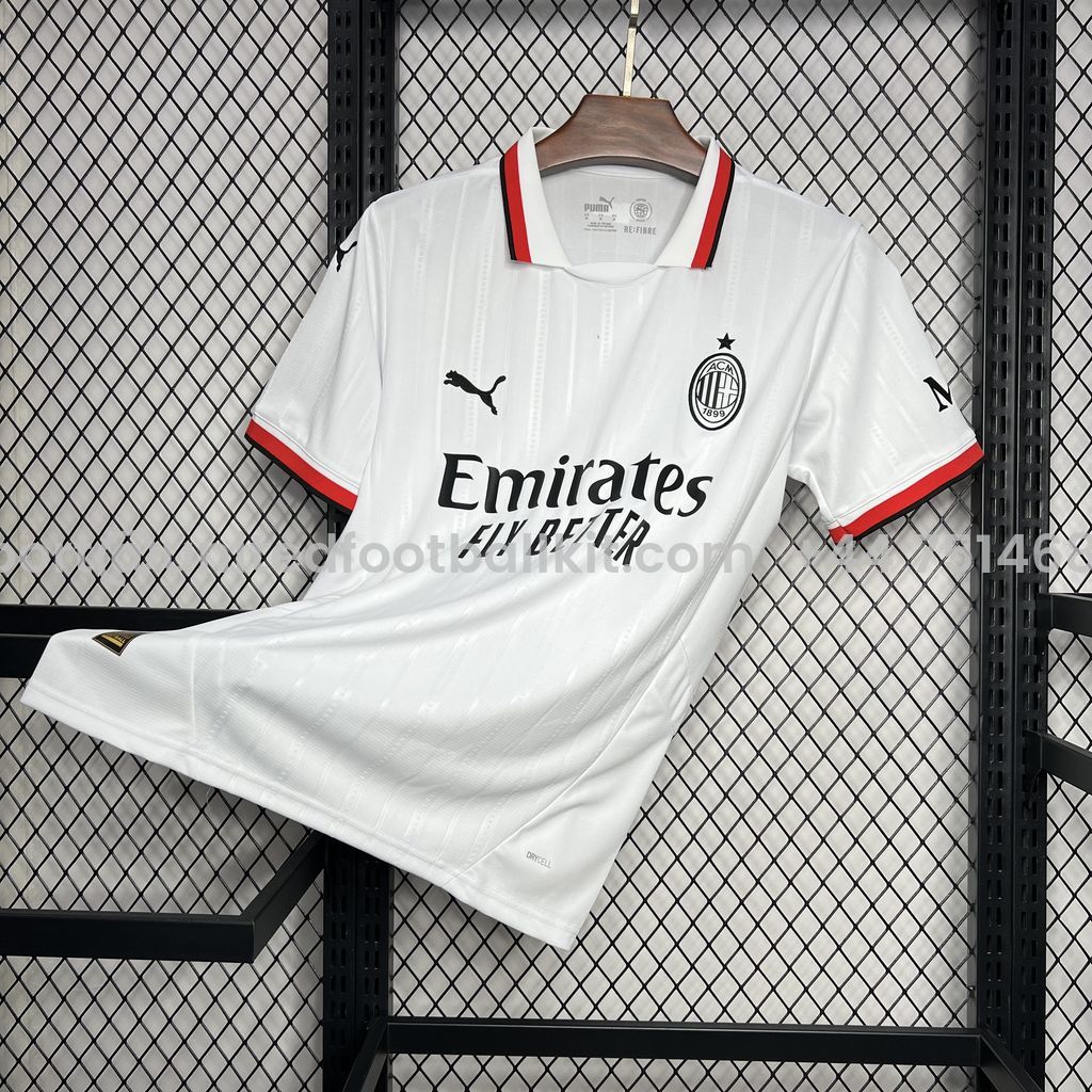 Unitedfootballkit.com | AC Milan 24-25 Away Jersey - Fans Version -Customize Name, Number and Patch | Worldwide Shipping