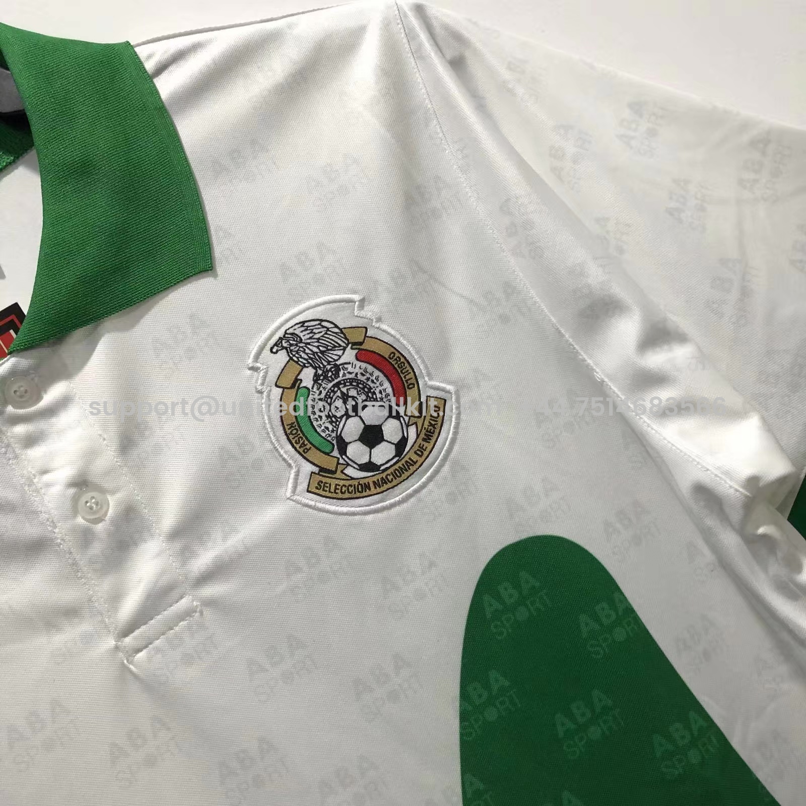 Unitedfootballkit.com | Retro Mexico 1995 Away Stadium Jersey -Customize Name, Number and Patch | Worldwide Shipping