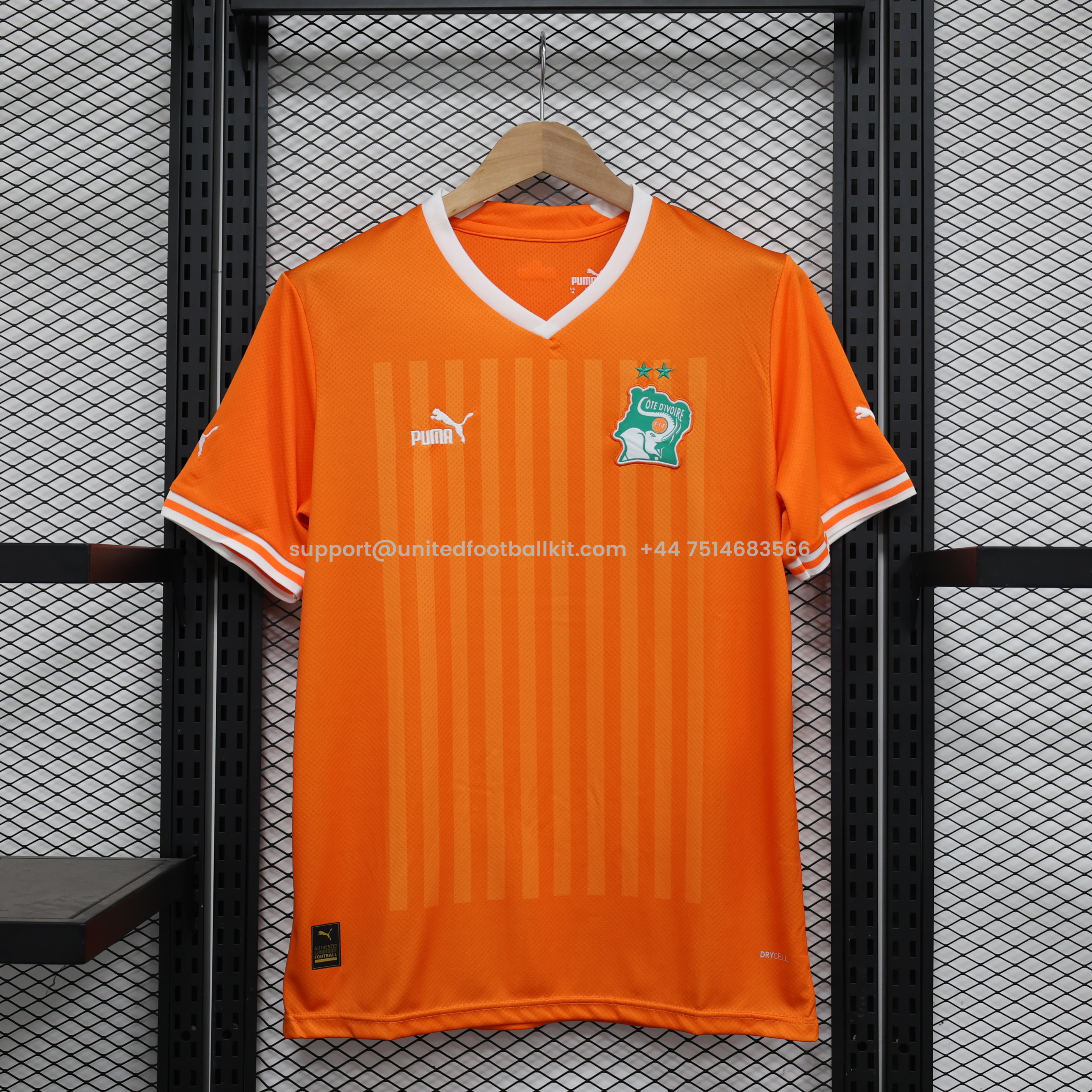 Unitedfootballkit.com | Cote d'Ivoire 22-23 Home Stadium Jersey - Fans Version -Customize Name, Number and Patch | Worldwide Shipping