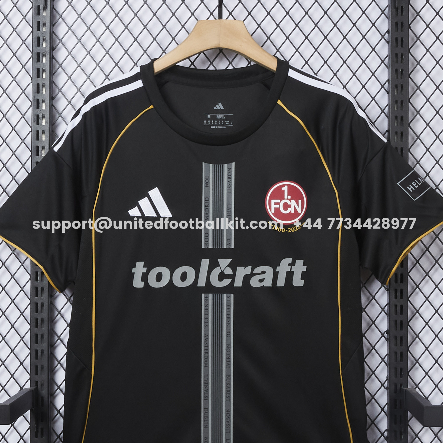 Unitedfootballkit.com | Nürnberg 25-26 Black 125-Year Anniversary Jersey - Fans Version -Customize Name, Number and Patch | Worldwide Shipping