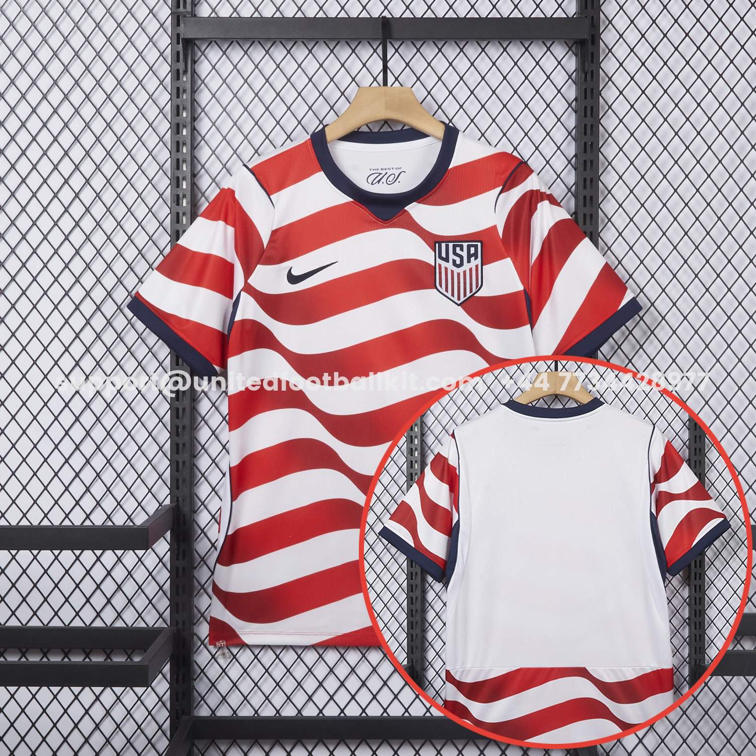 Unitedfootballkit.com | United States USA 2026 Home Jersey - Fans Version -Customize Name, Number and Patch | Worldwide Shipping