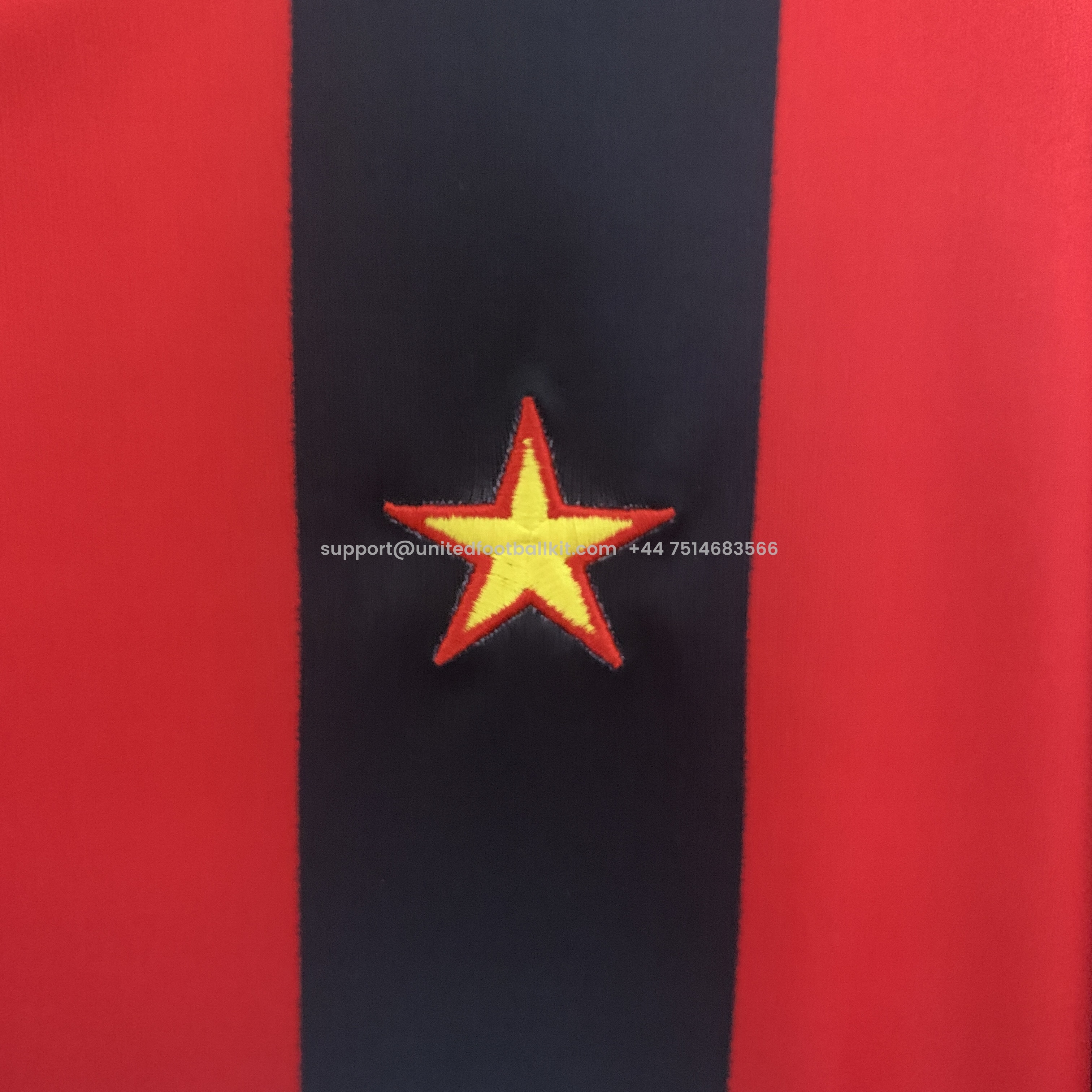 Unitedfootballkit.com | Retro AC Milan 90-91 Home Stadium Jersey -Customize Name, Number and Patch | Worldwide Shipping