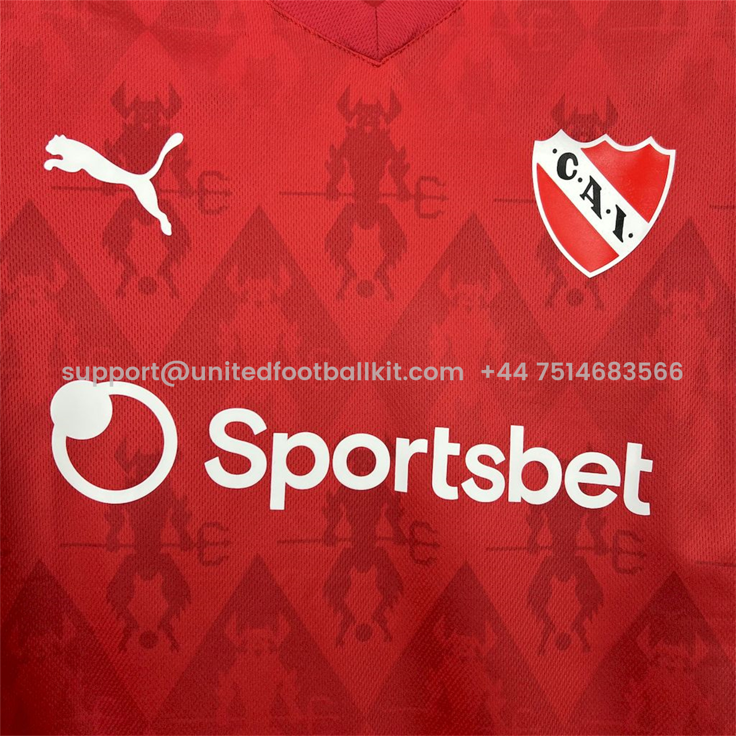 Unitedfootballkit.com | CA Independiente 25-26 Home Jersey - Fans Version -Customize Name, Number and Patch | Worldwide Shipping