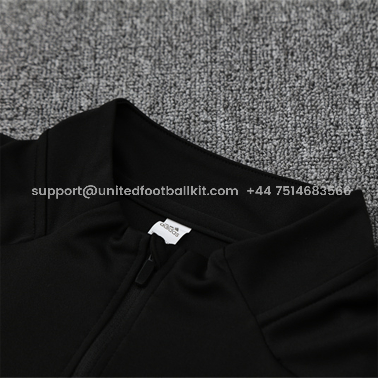 Unitedfootballkit.com | INT M.A.M 25-26 Kid Long Sleeves Training Set - Black Top & Black Pants -Customize Name, Number and Patch | Worldwide Shipping