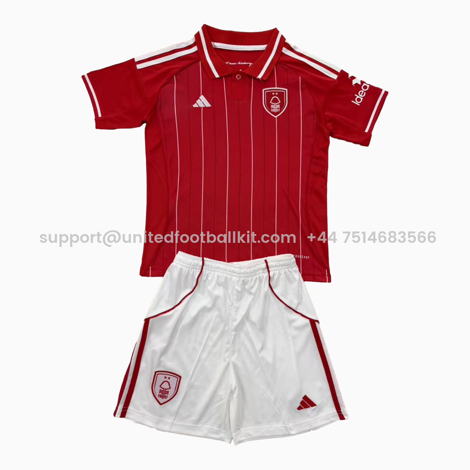 Unitedfootballkit.com | Nottingham Forest 25-26 Home Men's Adult Jersey Set - Fans Version -Customize Name, Number and Patch | Worldwide Shipping