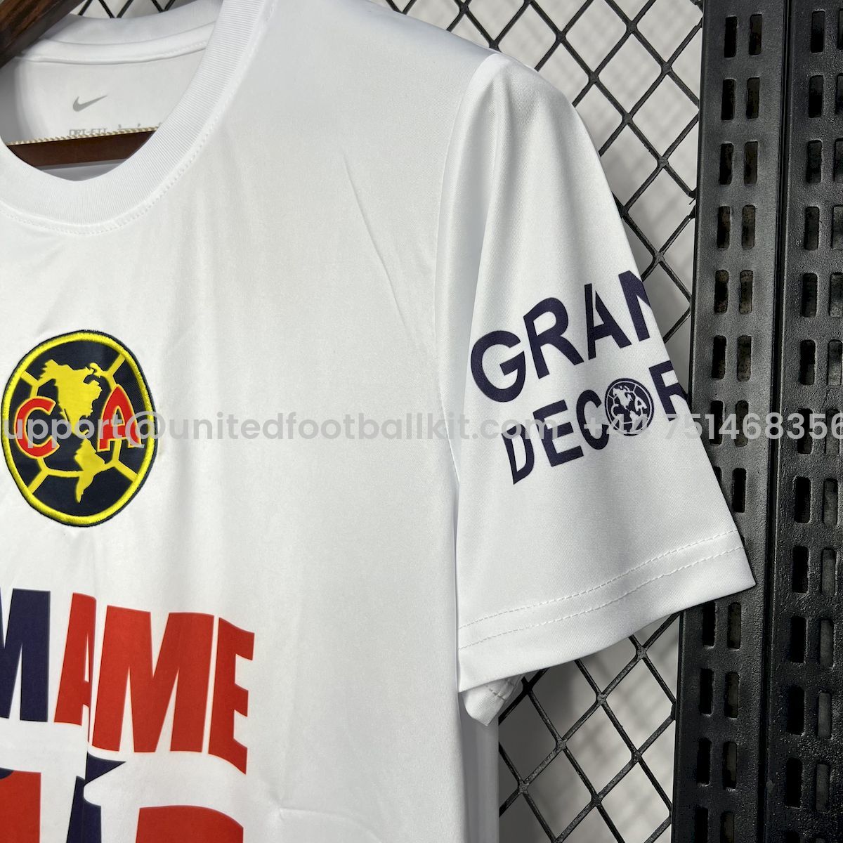 Unitedfootballkit.com | Club América 24-25 15 Champions White Commemorative Edition White Jersey -Customize Name, Number and Patch | Worldwide Shipping