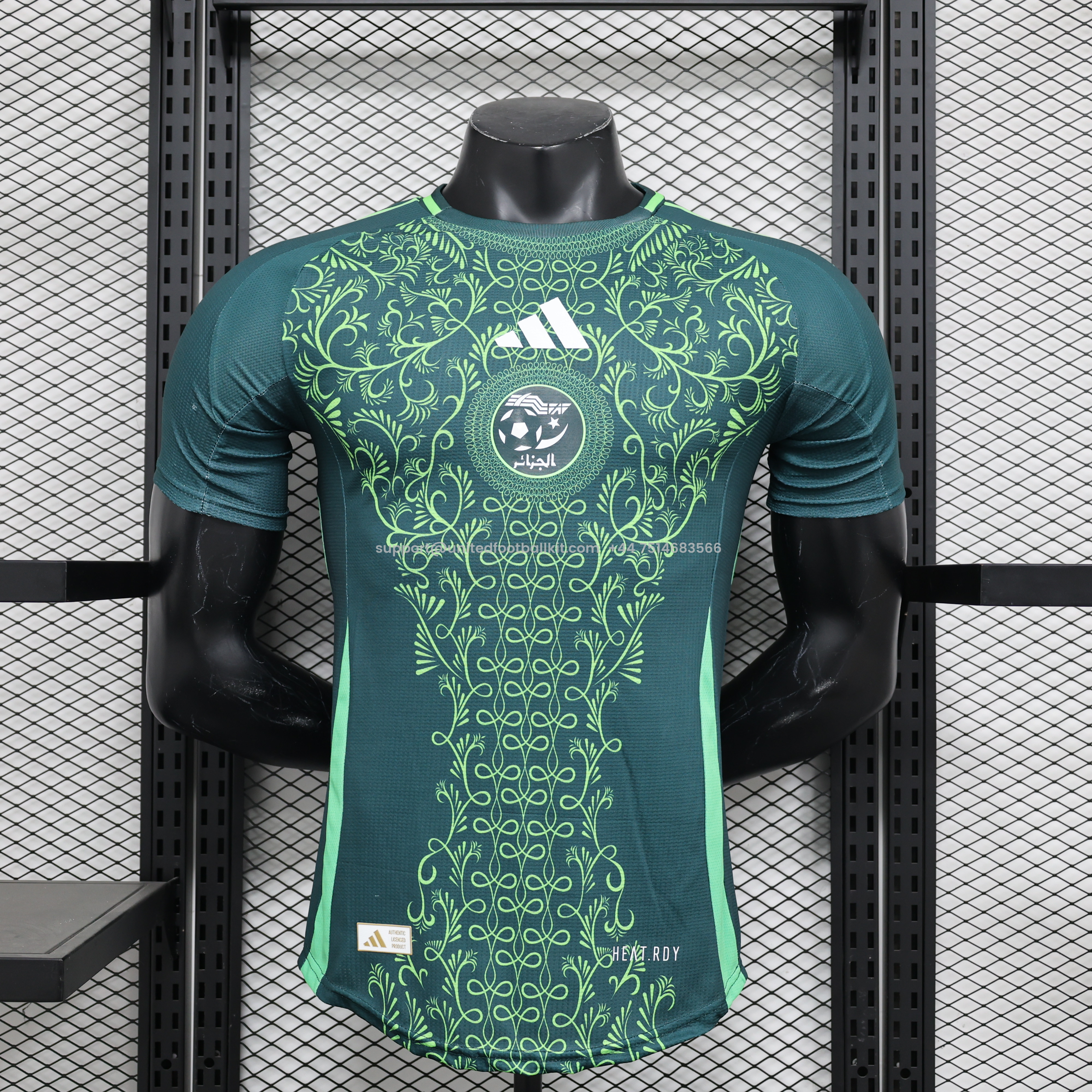 Unitedfootballkit.com | Algeria 2024-25 Away Jersey - Player Version -Customize Name, Number and Patch | Worldwide Shipping
