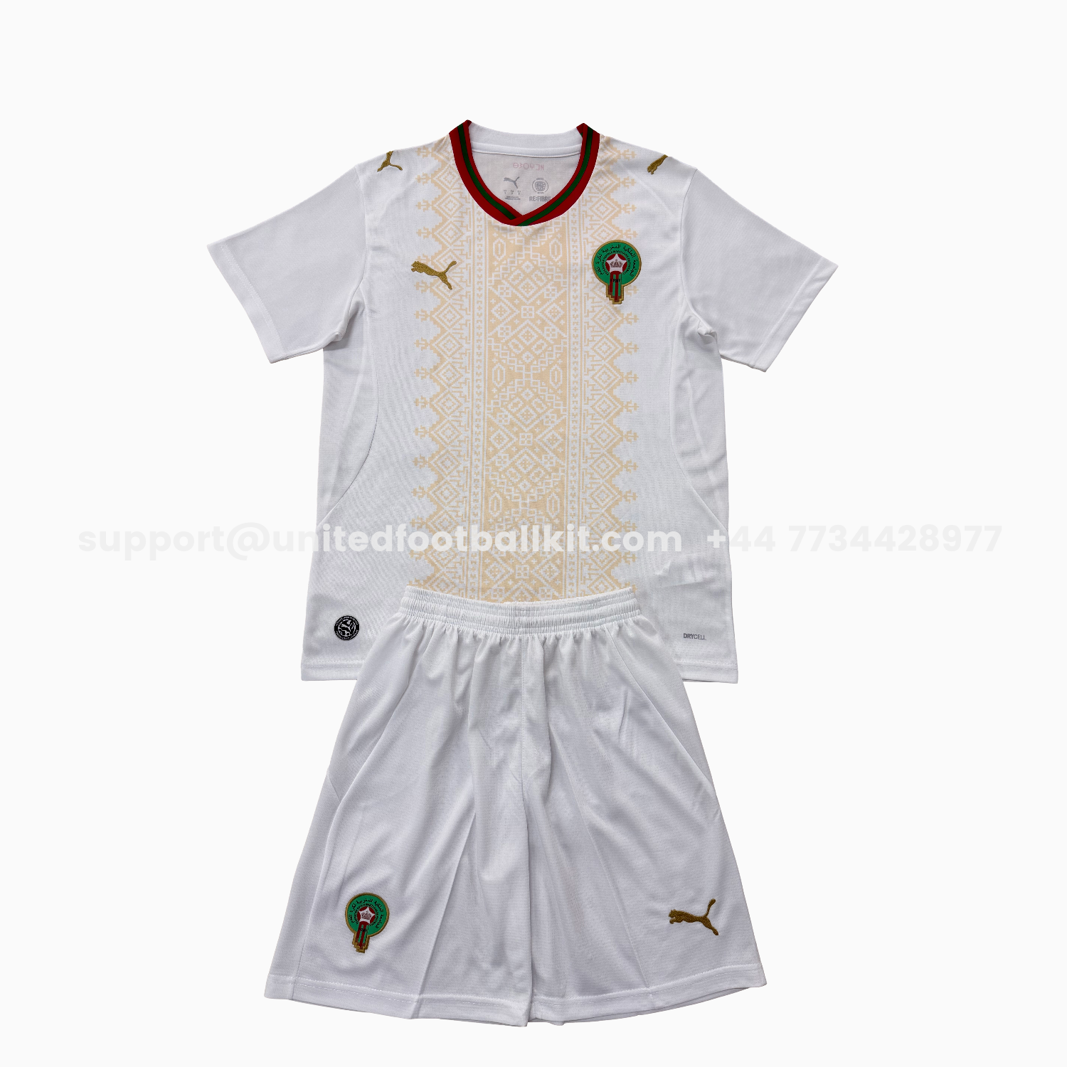 Unitedfootballkit.com | Morocco 2026 Away Kids Kit -Customize Name, Number and Patch | Worldwide Shipping
