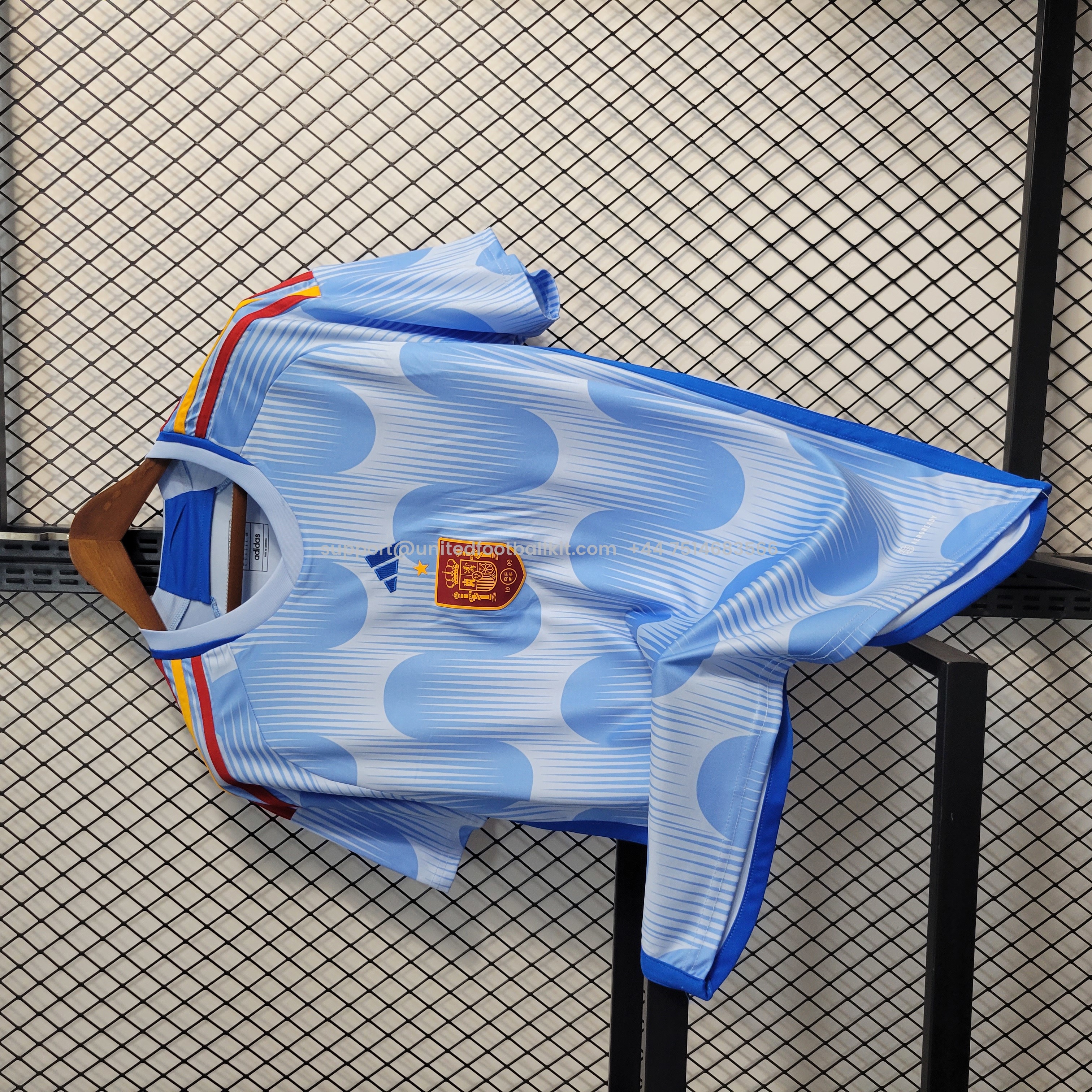 Unitedfootballkit.com | Spain 2022-23 Away Stadium Jersey - Fans Version -Customize Name, Number and Patch | Worldwide Shipping