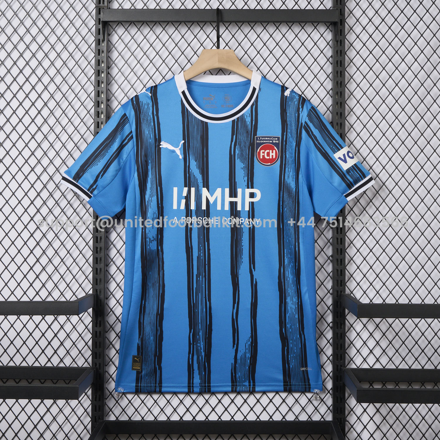 Unitedfootballkit.com | FC Heidenheim 25-26 Away Jersey - Fans Version -Customize Name, Number and Patch | Worldwide Shipping