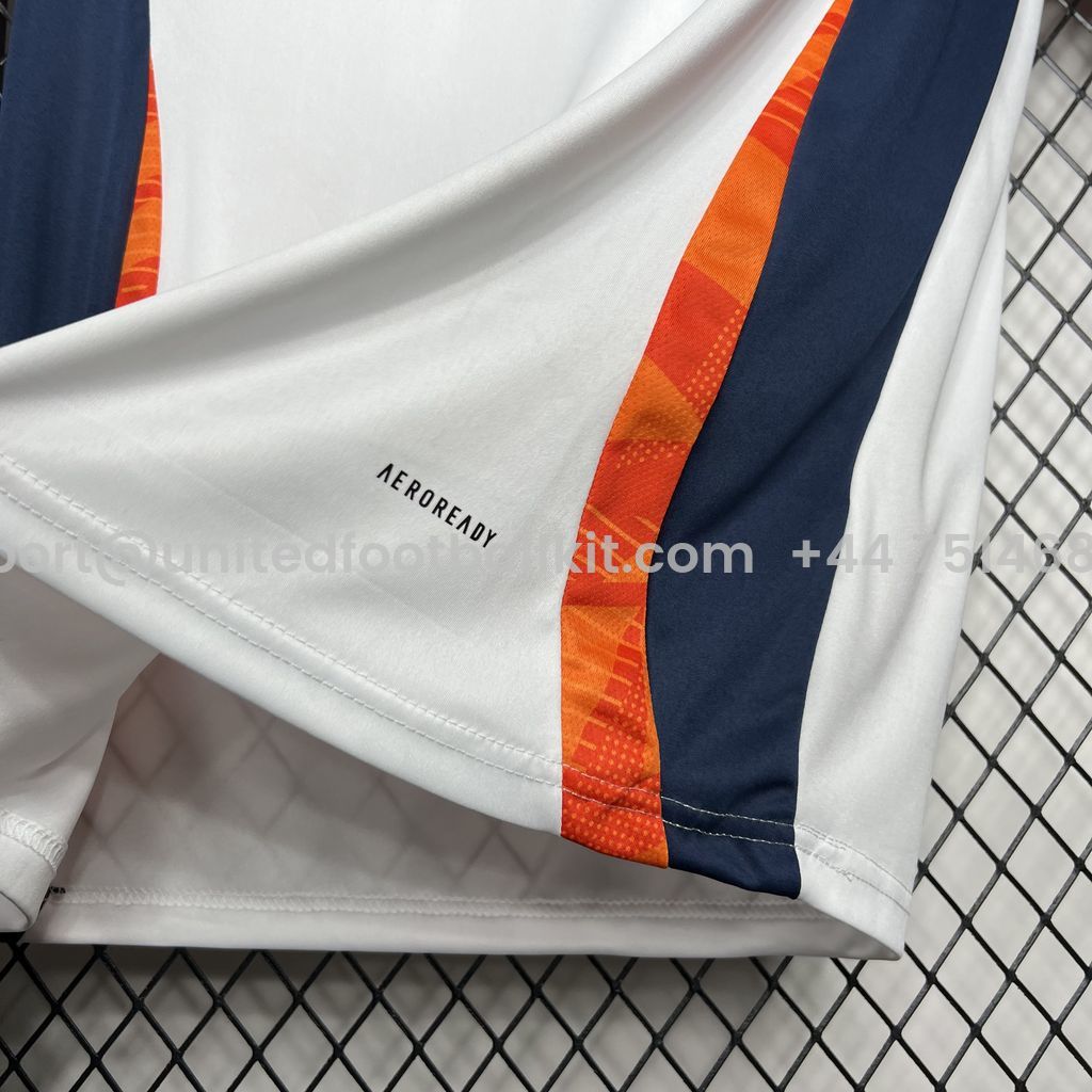 Unitedfootballkit.com | Real Madrid 24-25 White Pre-Match Jersey - Fans Version -Customize Name, Number and Patch | Worldwide Shipping