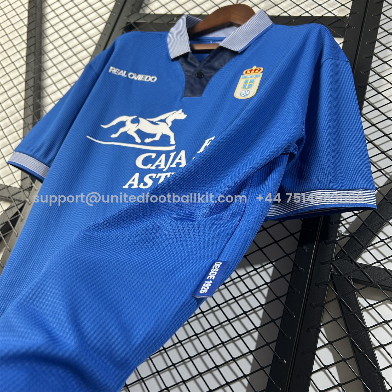 Unitedfootballkit.com | Retro Real Oviedo Vetusta 1996-97 Cope Del Rey Special Edition Jersey -Customize Name, Number and Patch | Worldwide Shipping