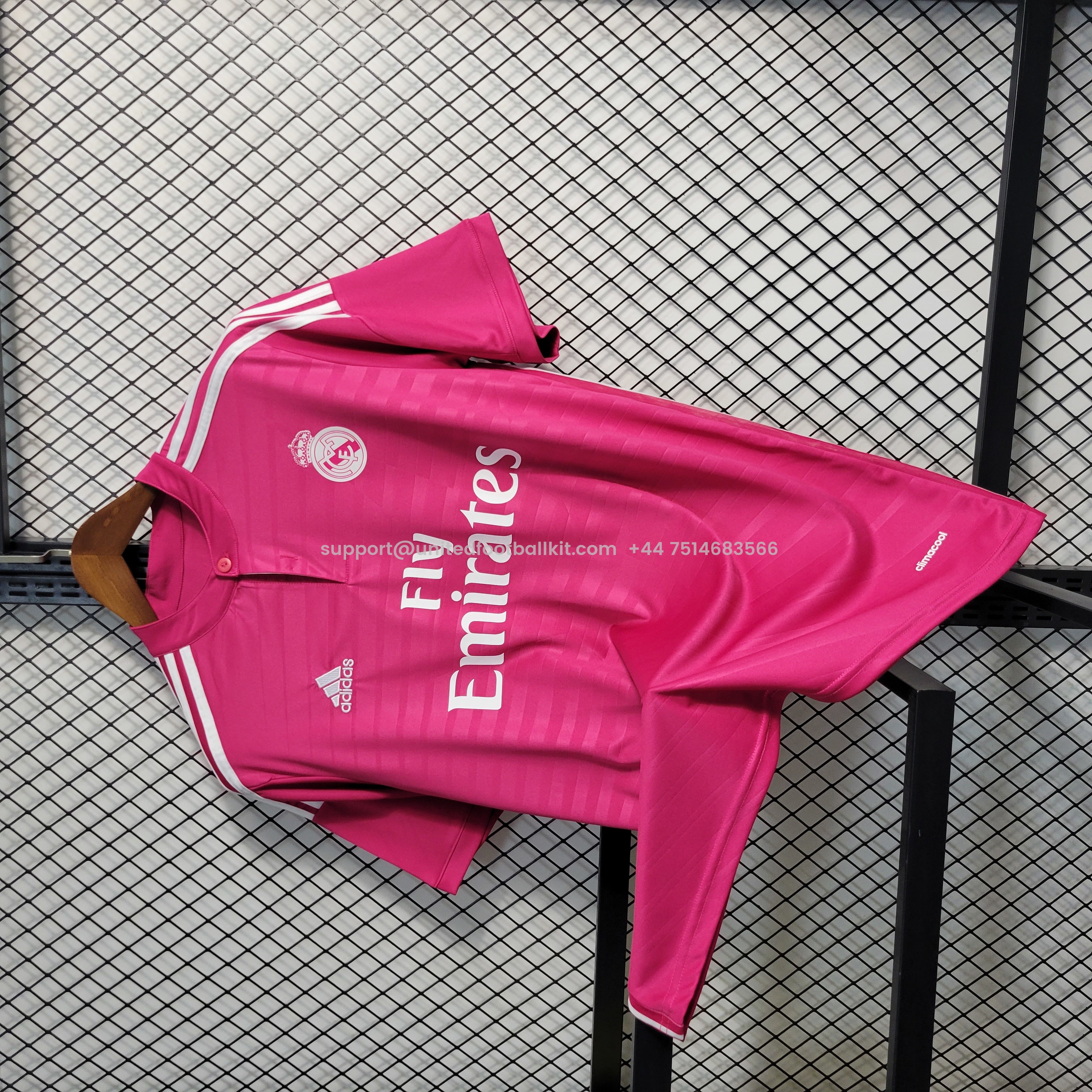 Unitedfootballkit.com | Retro Real Madrid 14-15 Away Stadium Jersey -Customize Name, Number and Patch | Worldwide Shipping