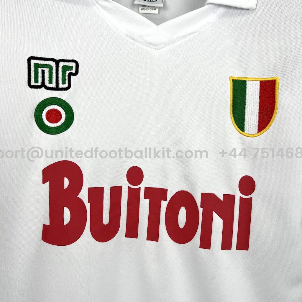 Unitedfootballkit.com | Retro Napoli 1987-88 Away Jersey -Customize Name, Number and Patch | Worldwide Shipping