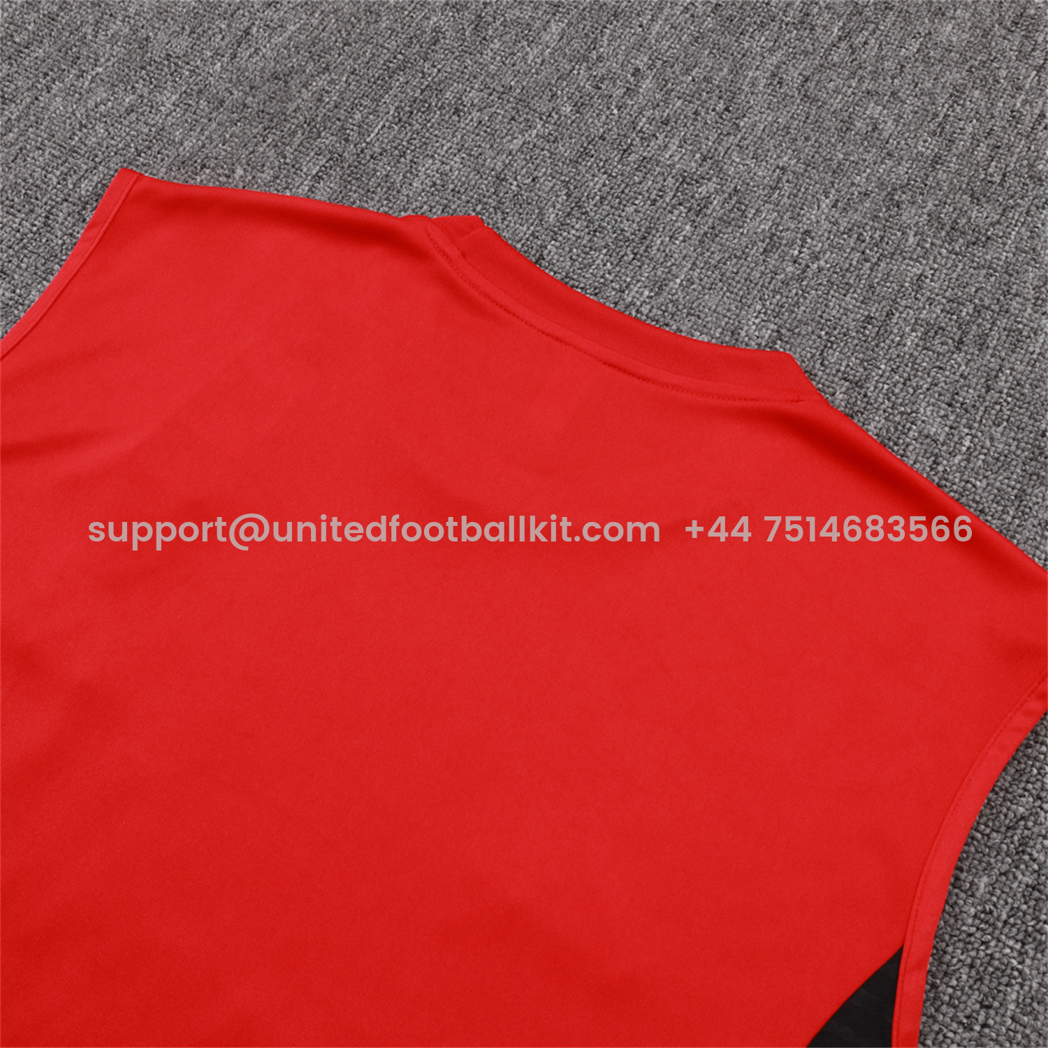 Unitedfootballkit.com | Liver.pool 25-26 Vest Training Set - Red Vest & Black Shorts -Customize Name, Number and Patch | Worldwide Shipping
