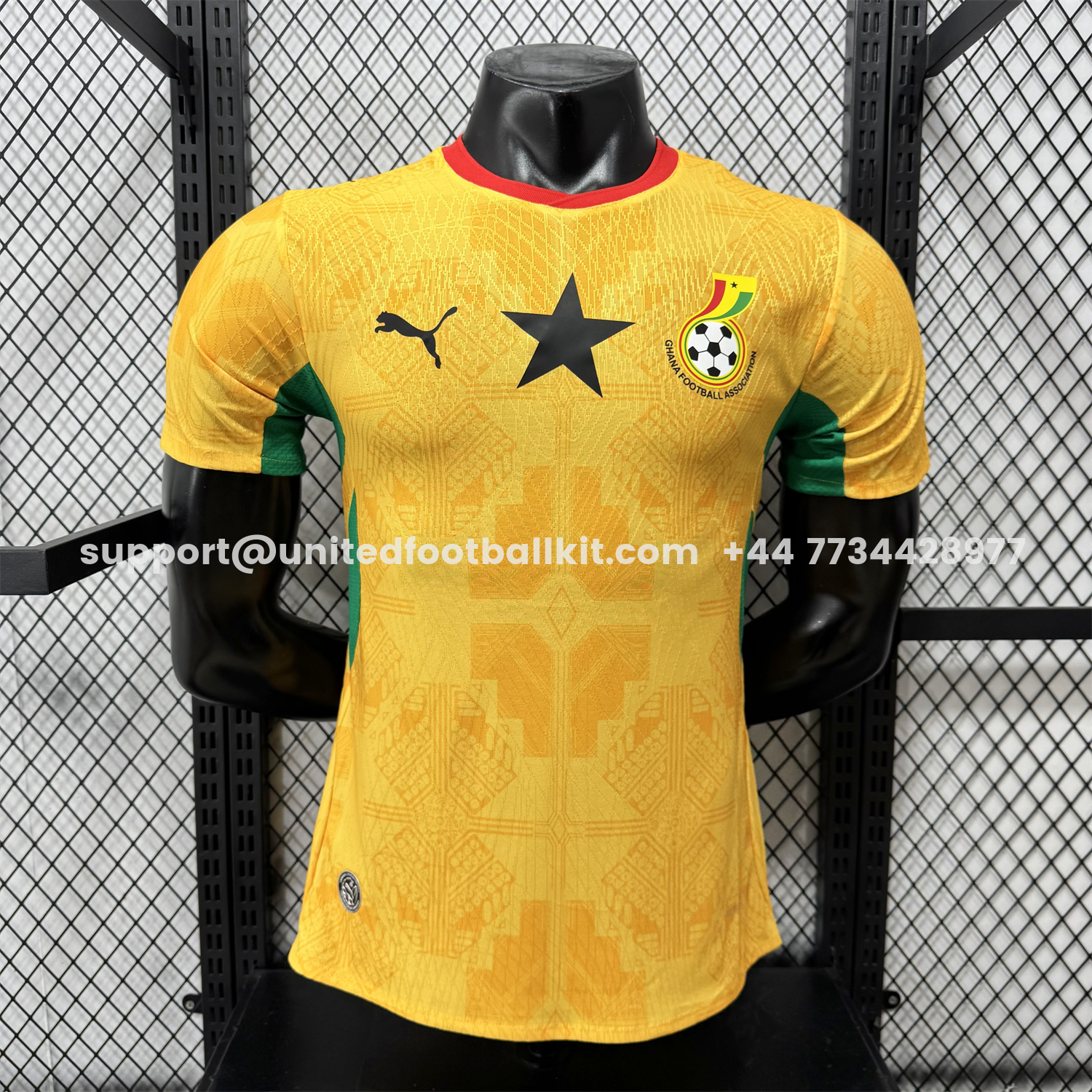 Unitedfootballkit.com | Ghana 2026 Away Jersey - Player Version -Customize Name, Number and Patch | Worldwide Shipping