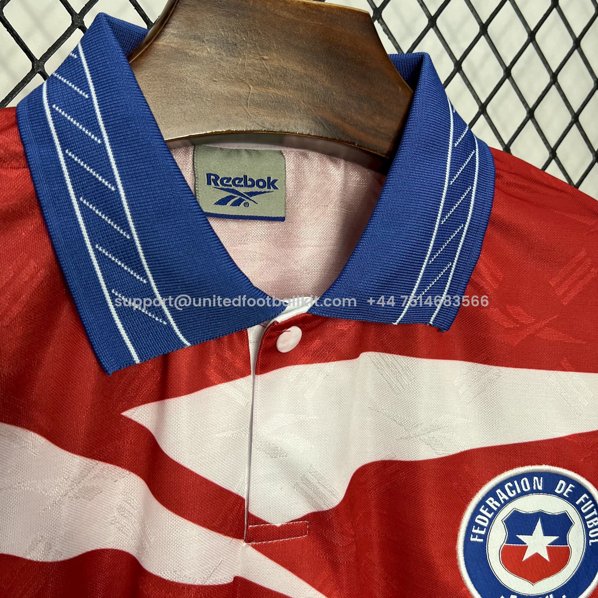 Unitedfootballkit.com | Retro Chile 1998 Home Long Sleeve Jersey -Customize Name, Number and Patch | Worldwide Shipping