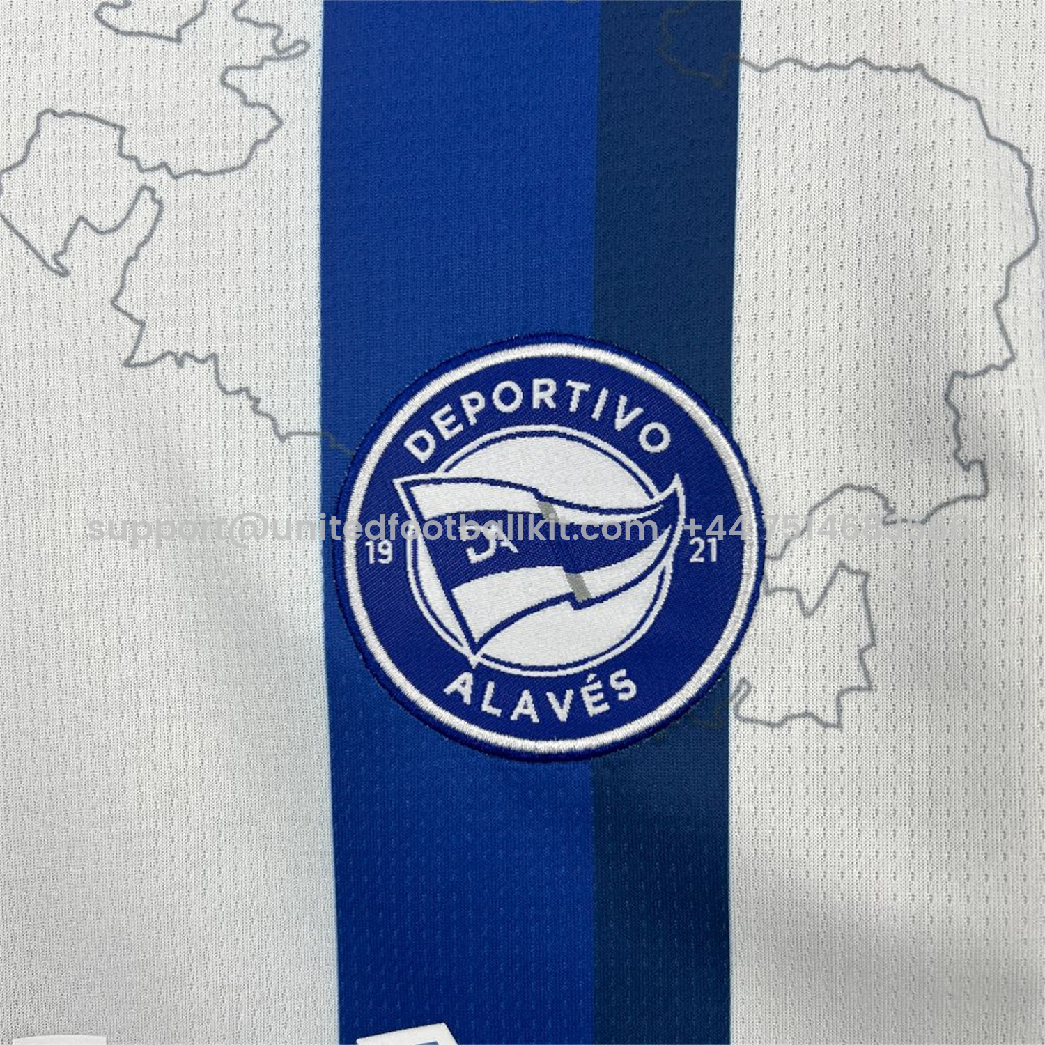 Unitedfootballkit.com | Deportivo Alavés 25-26 Home Jersey - Fans Version -Customize Name, Number and Patch | Worldwide Shipping