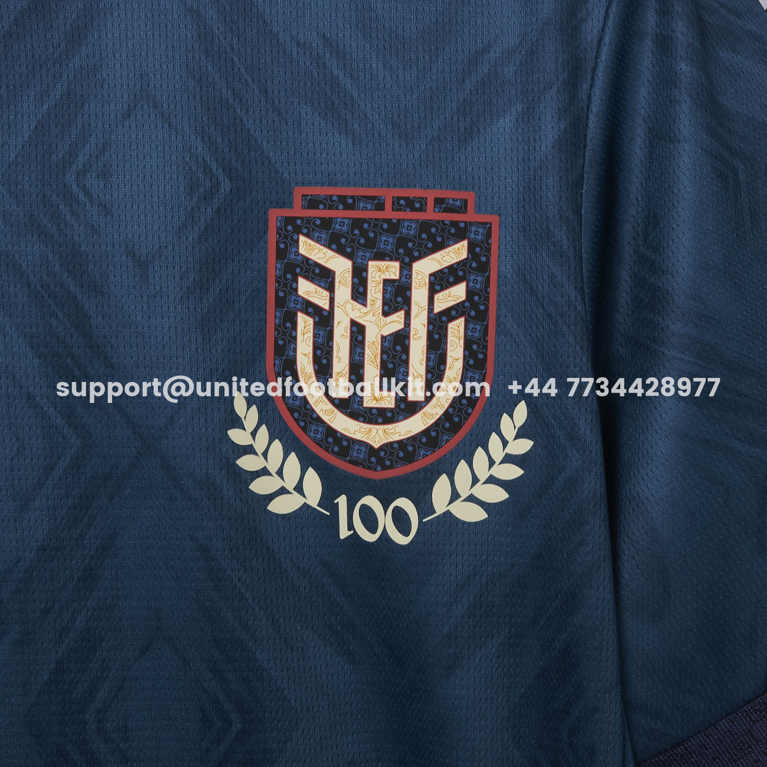 Unitedfootballkit.com | Ecuador 2025 Centenary Away Jersey - Fans Version -Customize Name, Number and Patch | Worldwide Shipping