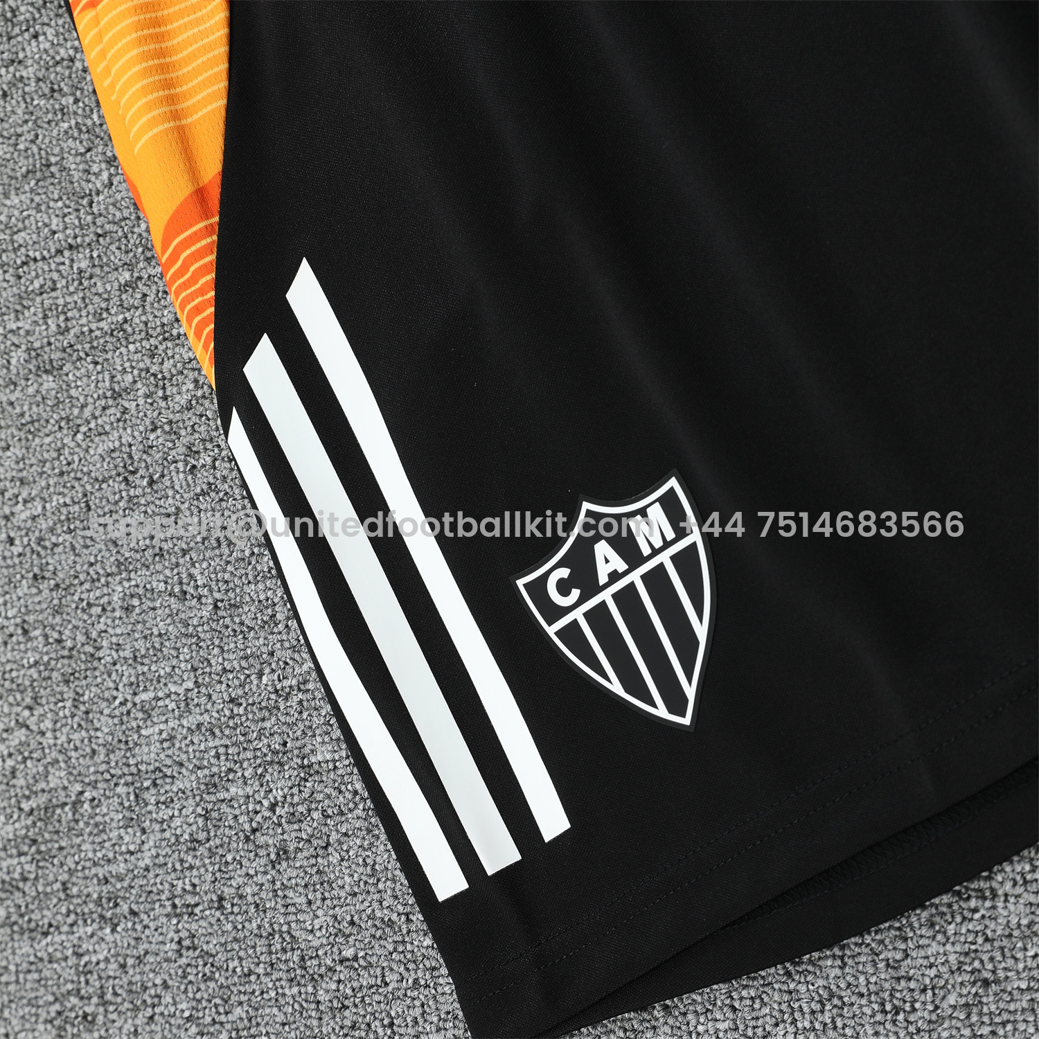 Unitedfootballkit.com | Atletico Mineiro 25-26 Vest Training Set - Black Vest With Black Shorts -Customize Name, Number and Patch | Worldwide Shipping