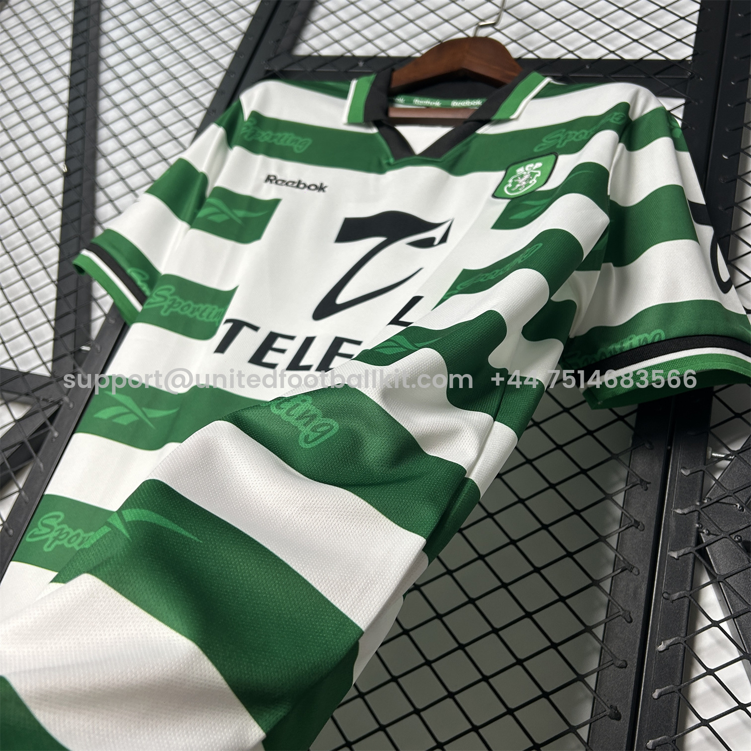 Unitedfootballkit.com | Retro Sporting CP 1999-00 Home Jersey -Customize Name, Number and Patch | Worldwide Shipping