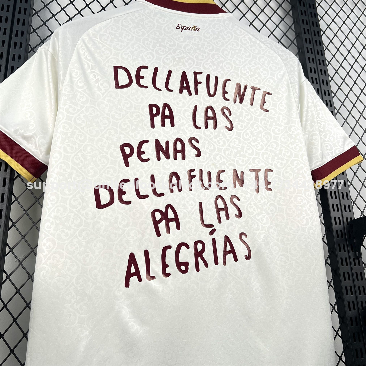 Unitedfootballkit.com | Spain 2026 Dellafuente Co-Branded White Jersey - Fans Version -Customize Name, Number and Patch | Worldwide Shipping