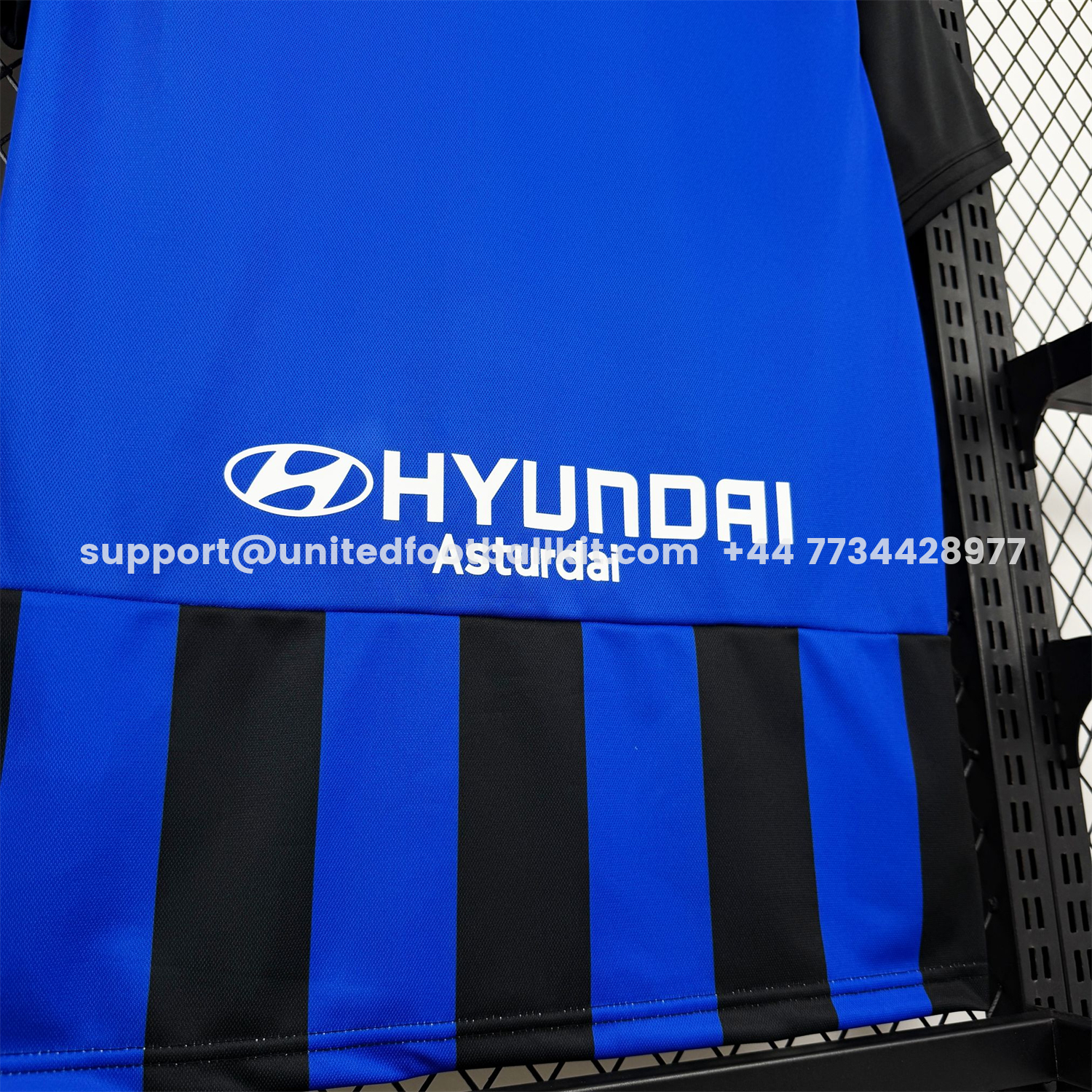 Unitedfootballkit.com | Real Oviedo 25-26 Deep Black With Royal Blue 100th Anniversary Jersey - Fans Version -Customize Name, Number and Patch | Worldwide Shipping