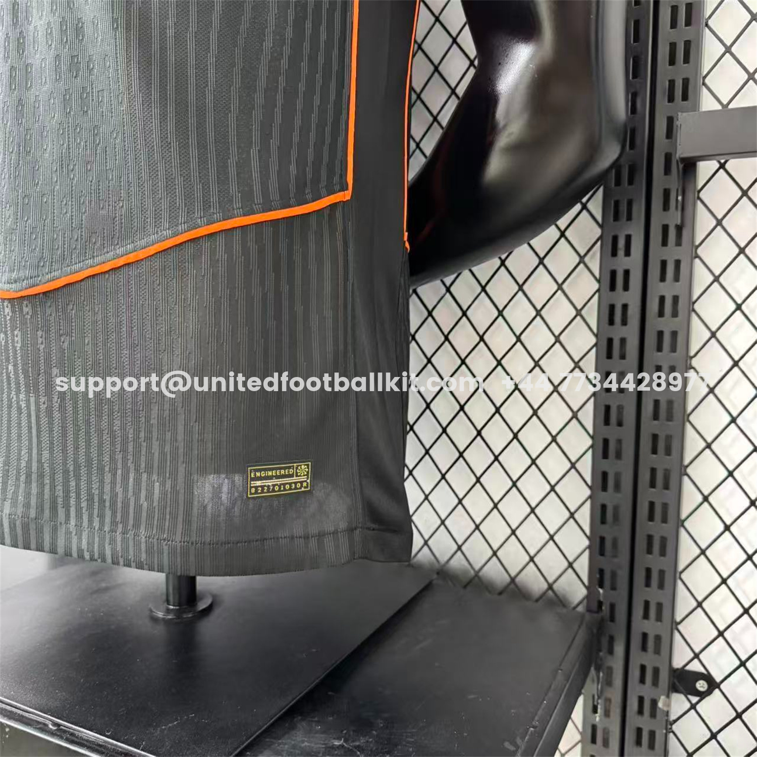 Unitedfootballkit.com | Corinthians 25-26 Third Orange Lines Black Jersey - Player Version -Customize Name, Number and Patch | Worldwide Shipping