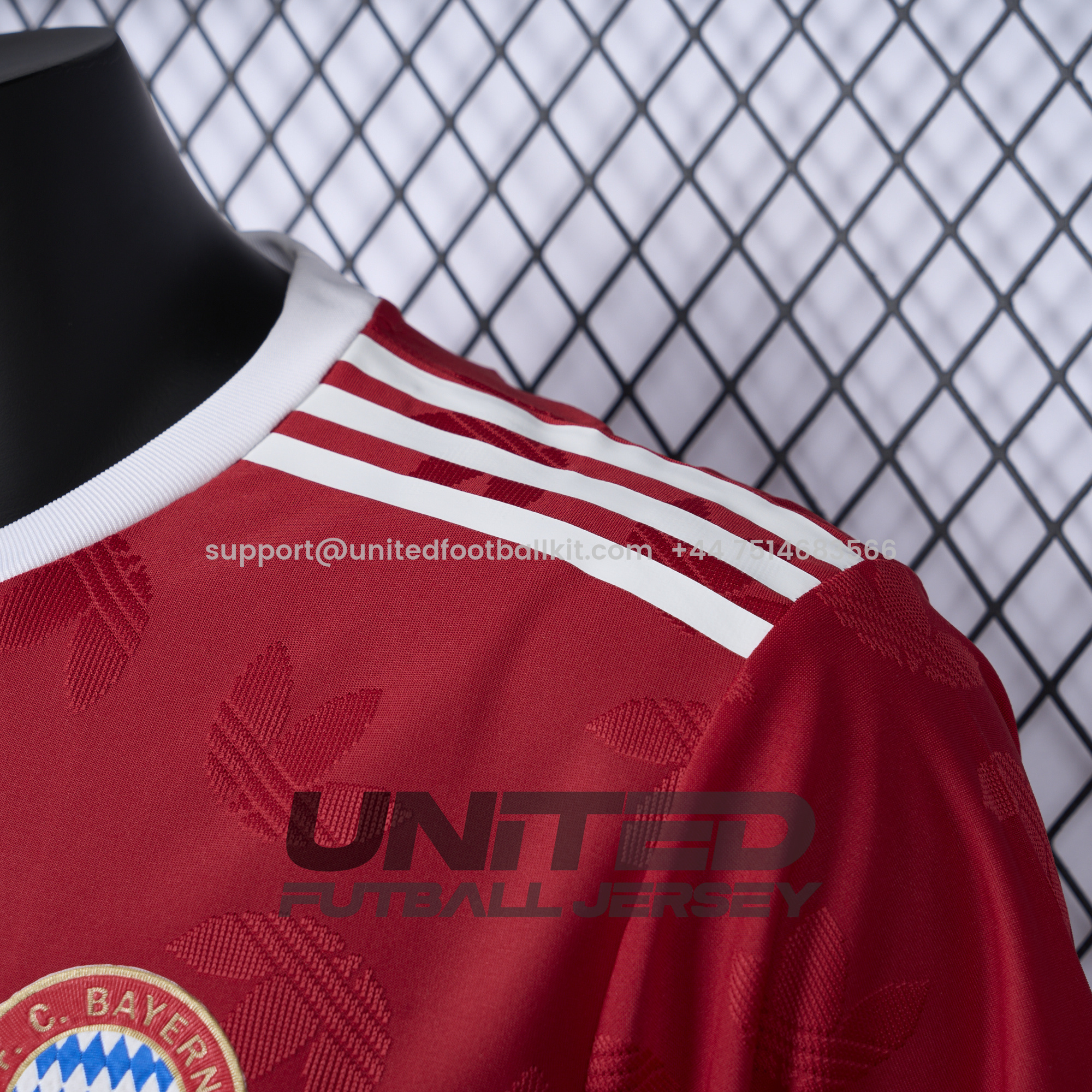 Unitedfootballkit.com | Bayern Munich 24-25 Red Training Jersey - Player Version -Customize Name, Number and Patch | Worldwide Shipping