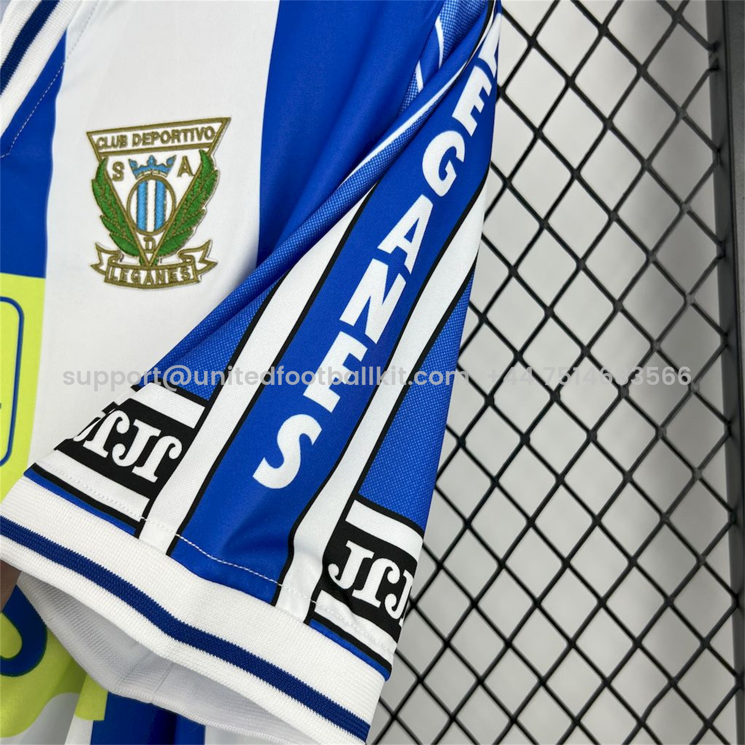 Unitedfootballkit.com | Retro CD Leganés 1998-00 Home Jersey -Customize Name, Number and Patch | Worldwide Shipping