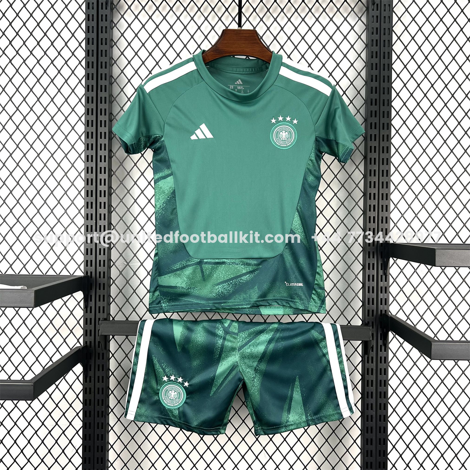 Unitedfootballkit.com | Germany 2026 Goalkeeper Green Kids Kit -Customize Name, Number and Patch | Worldwide Shipping