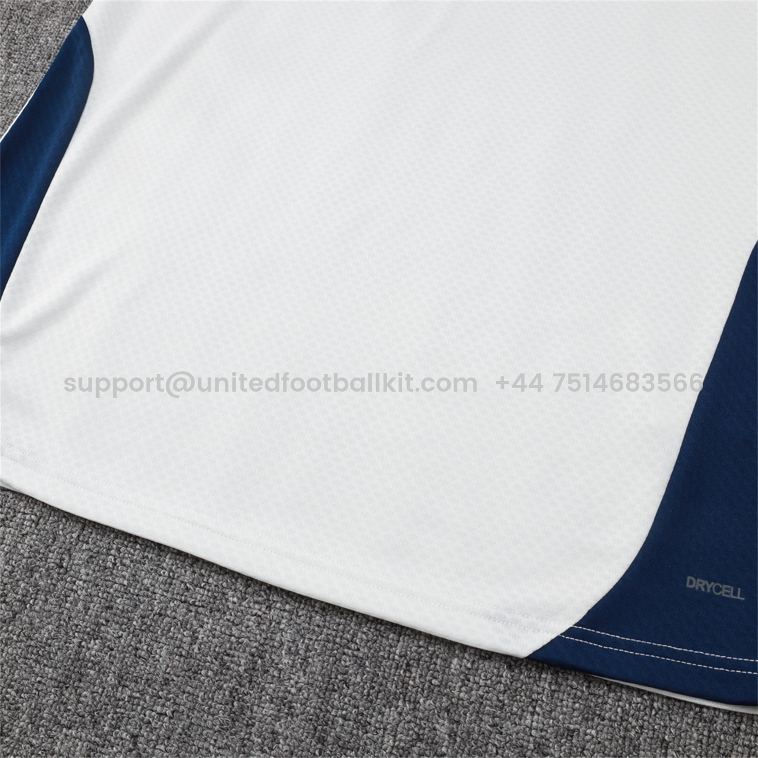 Unitedfootballkit.com | Portugal 25-26 Long Sleeve Training Set - Off White Top and Deep Blue Pants -Customize Name, Number and Patch | Worldwide Shipping